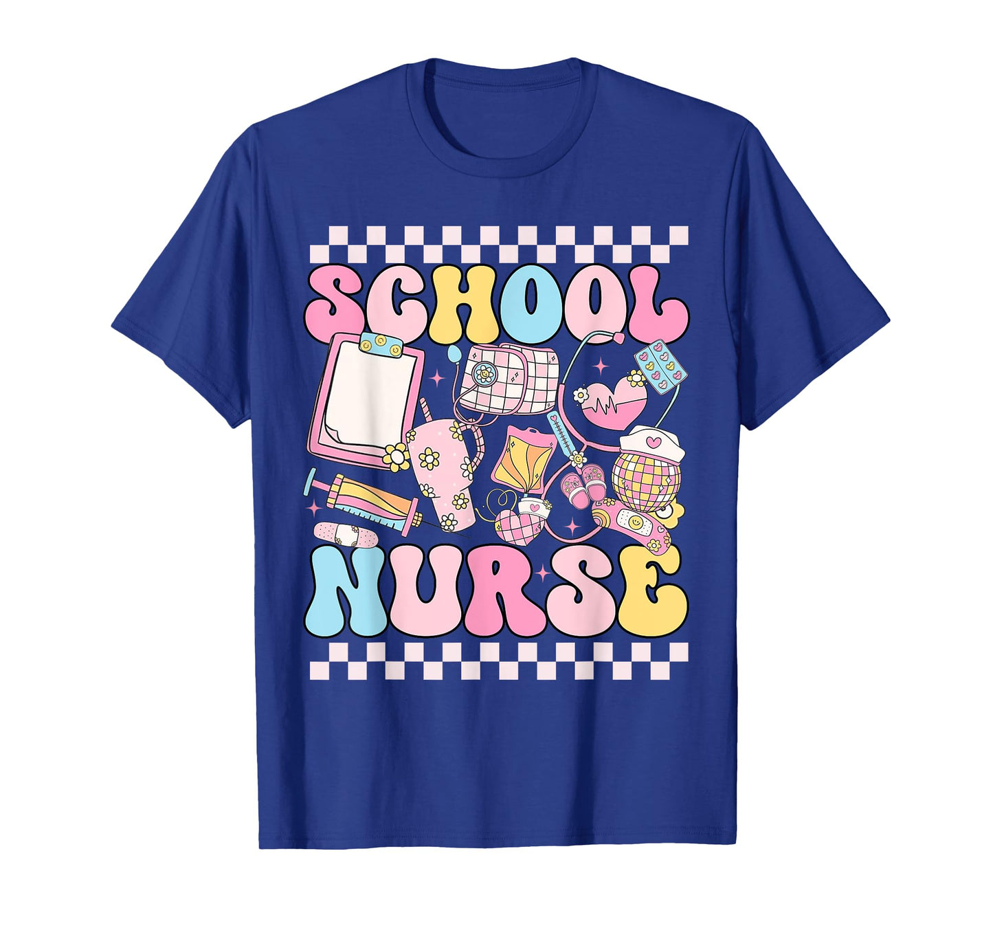 Retro School Nurse Back to School Elementary Nurse Life T-Shirt