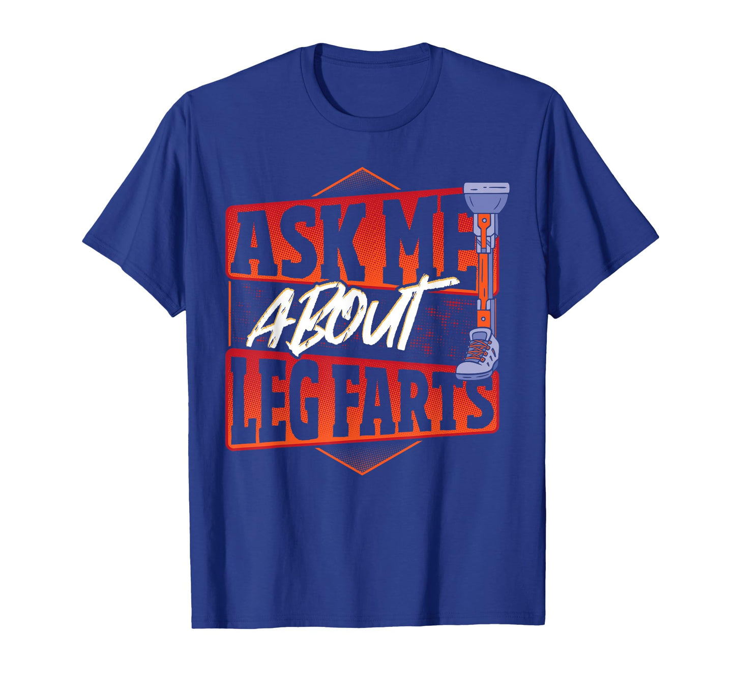 Prosthetic Leg Accessories T-Shirt - Unisex Adults - Black - Small - Short Sleeve - Crew Neck - Modern - Humor Theme for Amputees