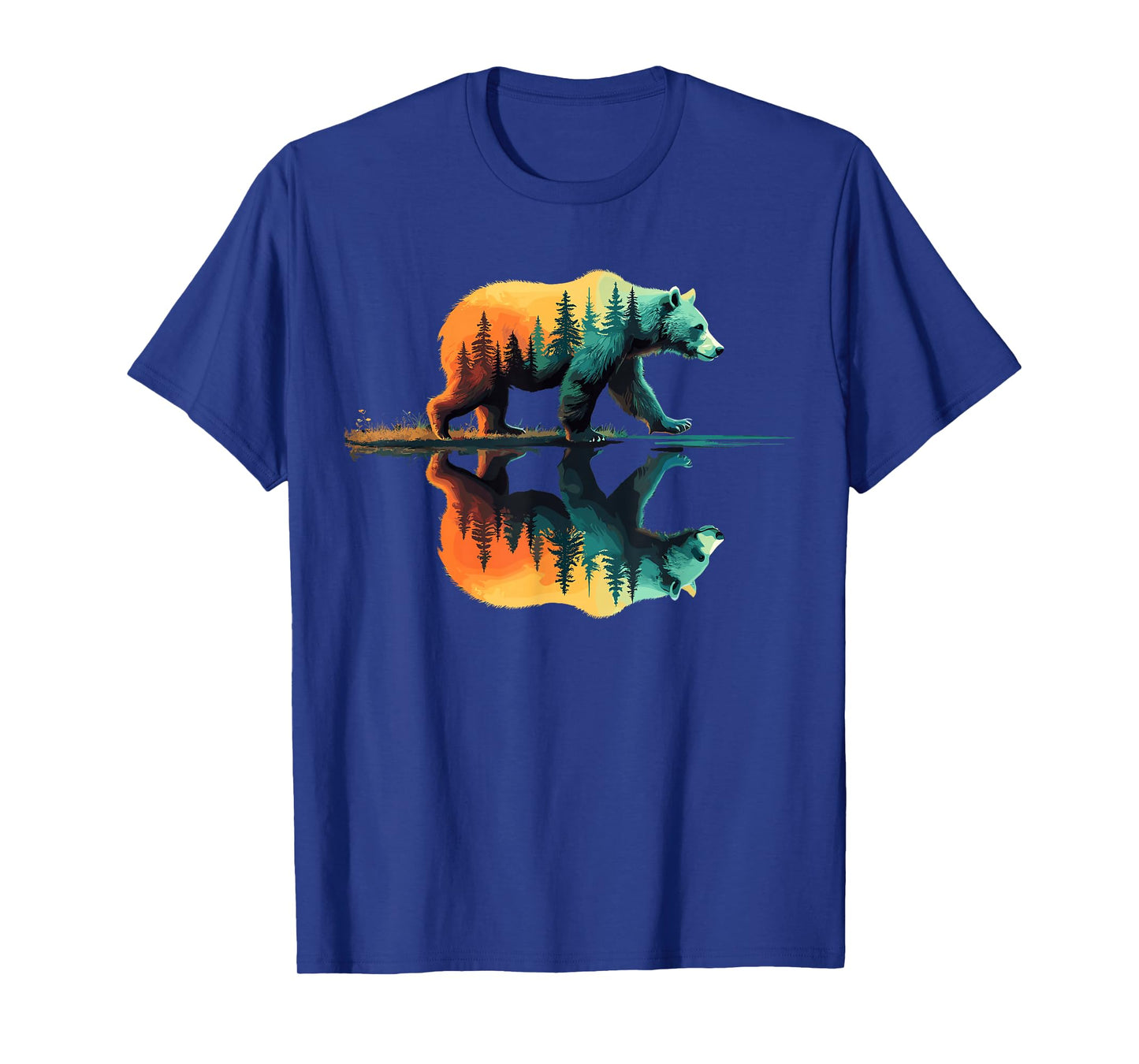 Nature Forest Mountains Trees Wildlife Bear T-Shirt