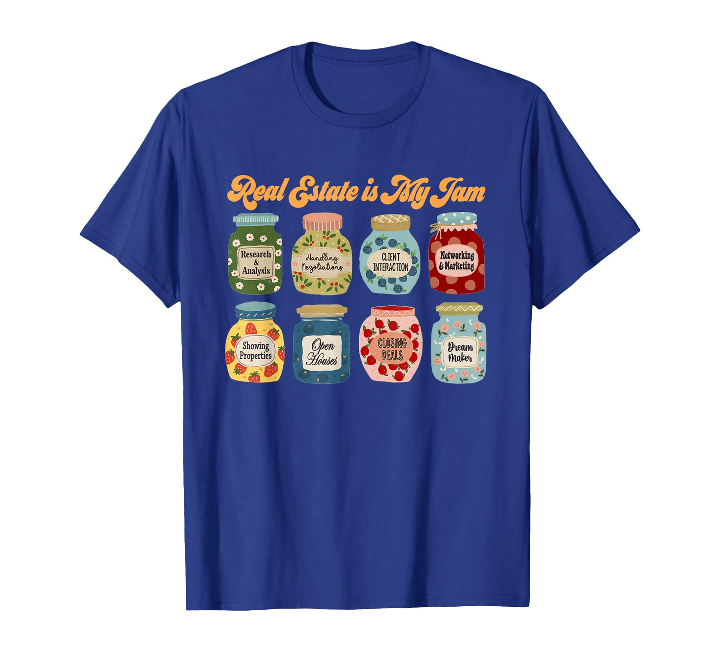 Retro Real Estate is My Jam Real Estate Agent Estate Agent T-Shirt