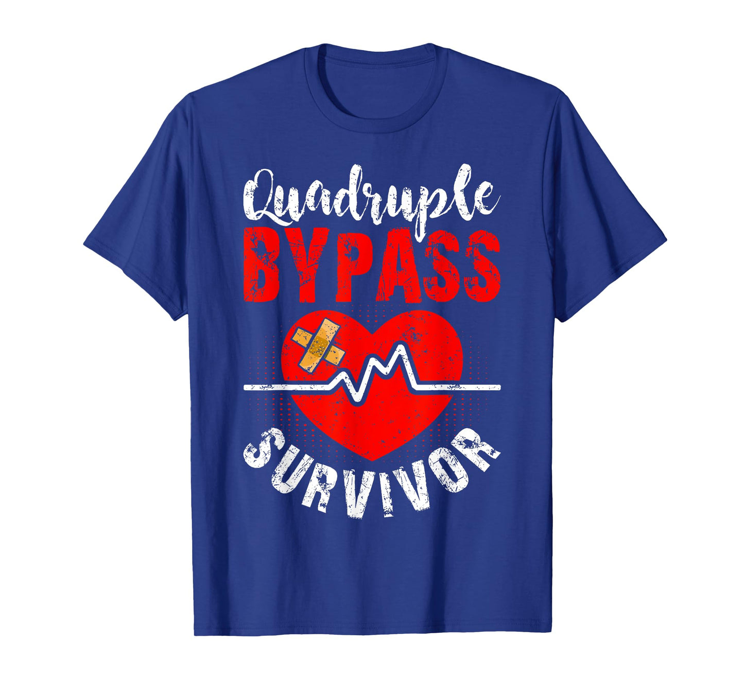 Quadruple Bypass Survivor Open Heart Surgery Gifts T-Shirt
