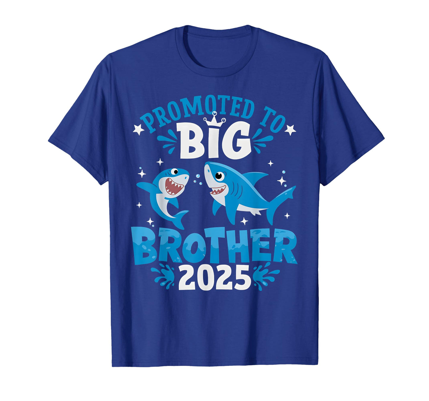 Promoted To Big Brother 2025 Shark Ocean Sibling Boys Kids T-Shirt