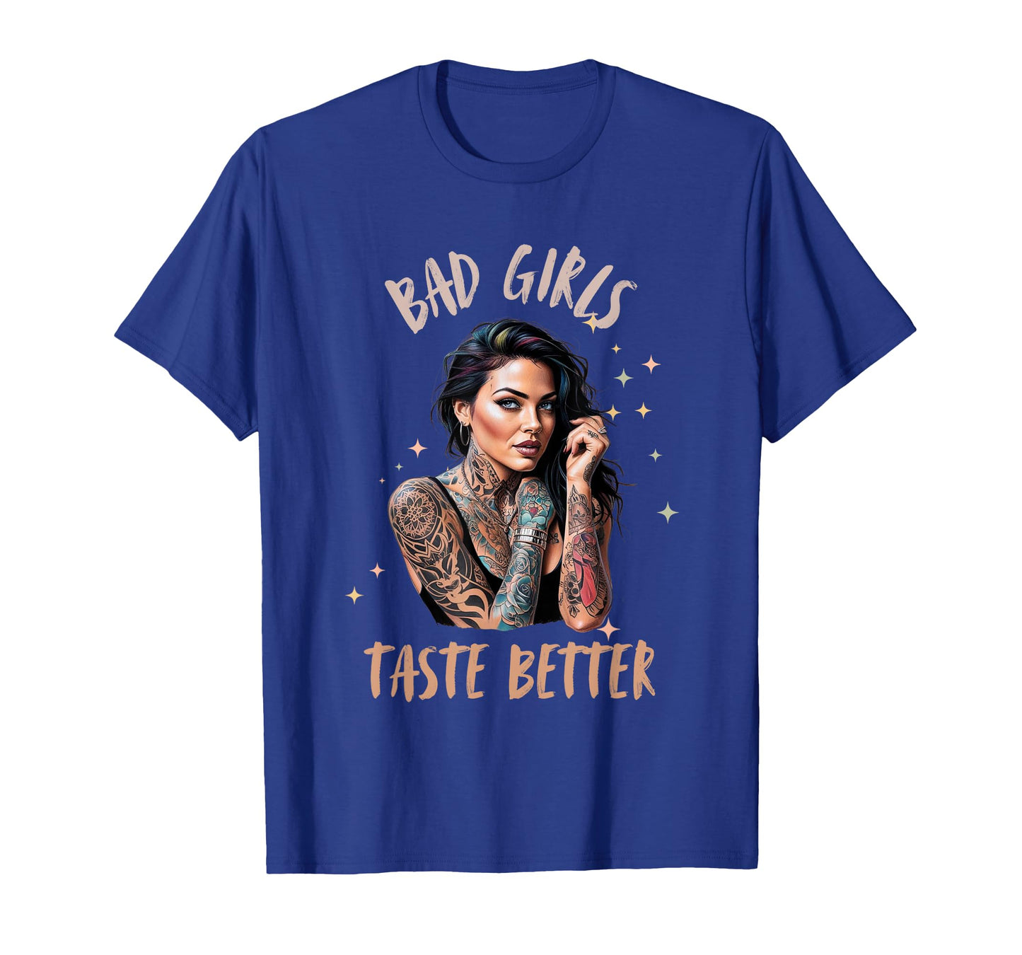 Bad Girls Taste Better Graphic Tattoo T-Shirt