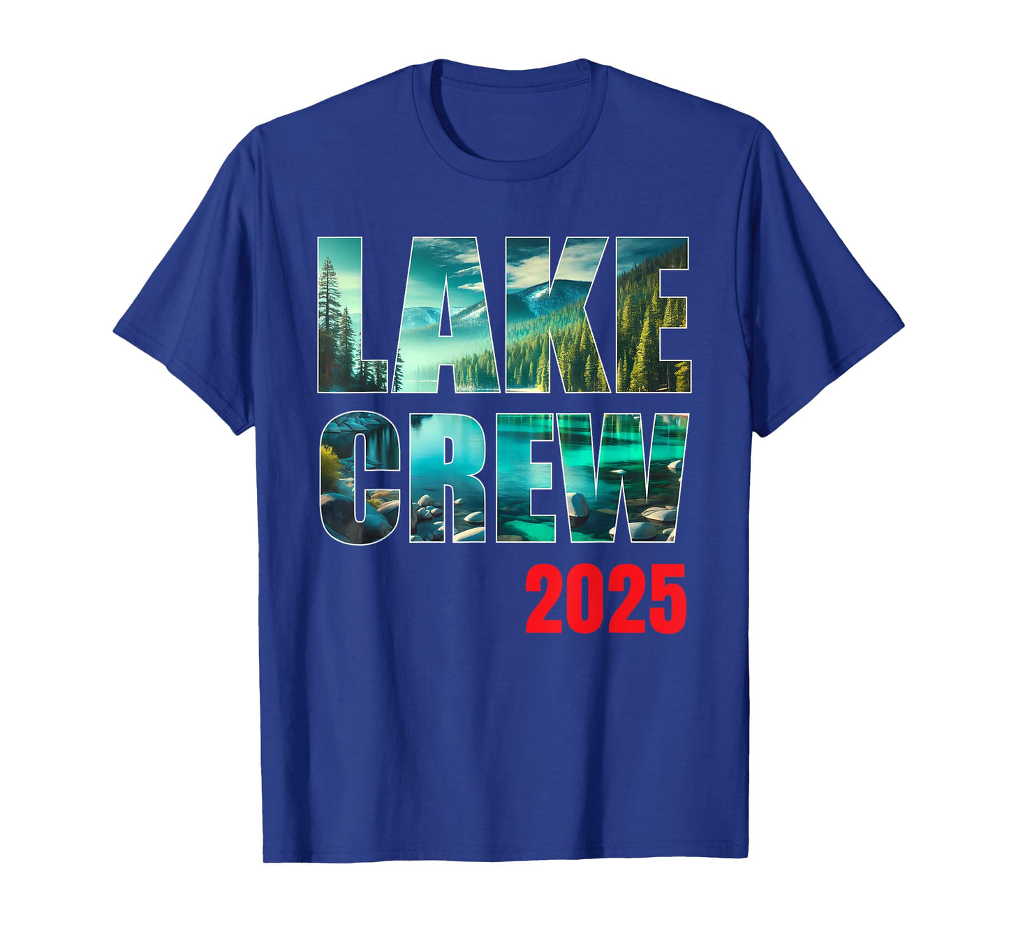 Lake Crew 2025 Family Trip Pontoon Boat Life Reunion Holiday T-Shirt