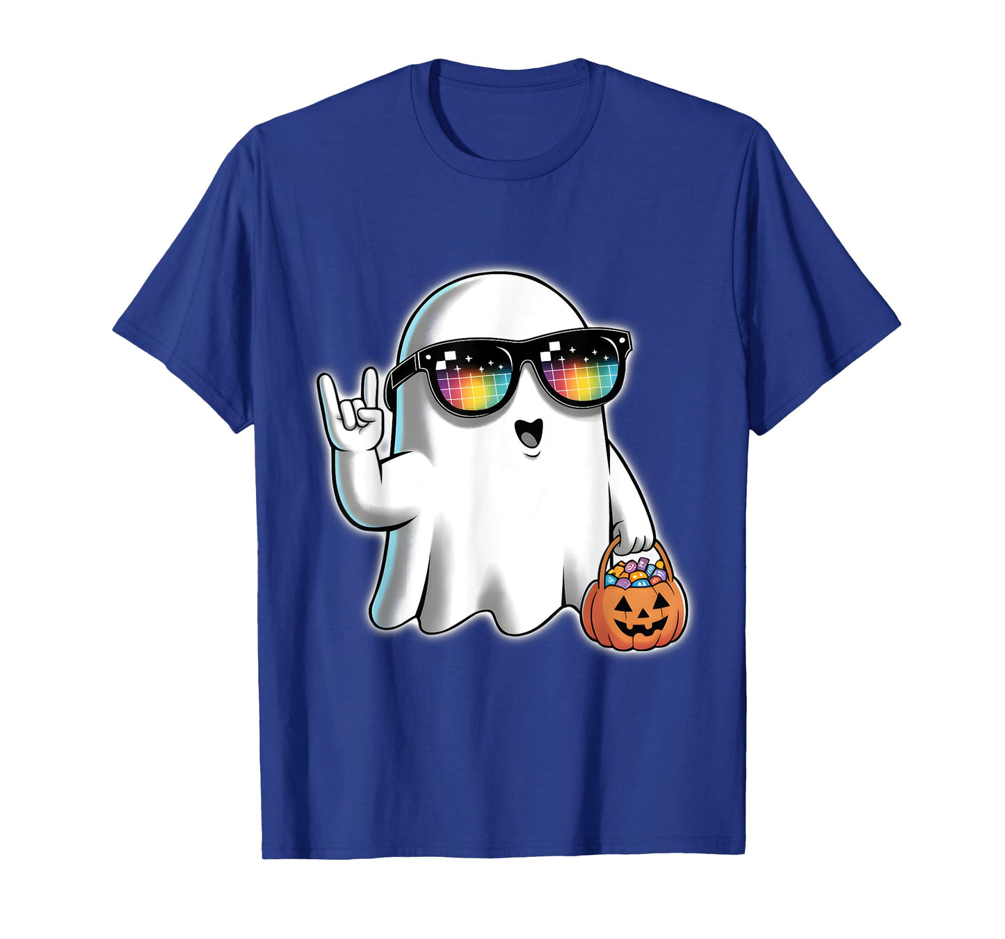 Ghost Boo Rock Pumpkin Halloween T-Shirt