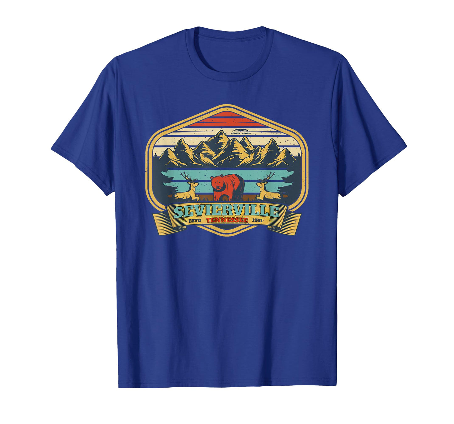 Sevierville, TN β Smoky Mountains Wildlife Vintage T-Shirt