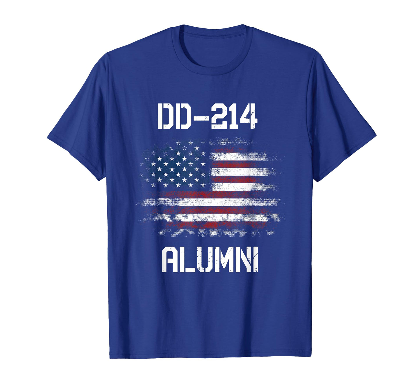DD-214 Alumni USA Flag Military Service Veteran Soldiers T-Shirt for Women Men