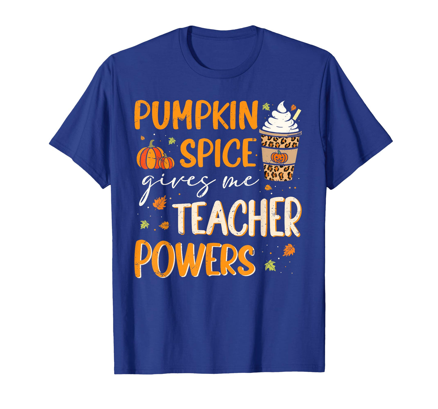 Retro Pumpkin Spice Gives Me Teacher Powers Thanksgiving T-Shirt