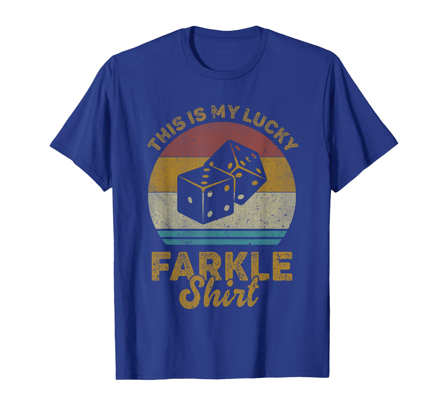 This Is My Lucky Farkle Shirt Vintage Farkle Dice Game T-Shirt