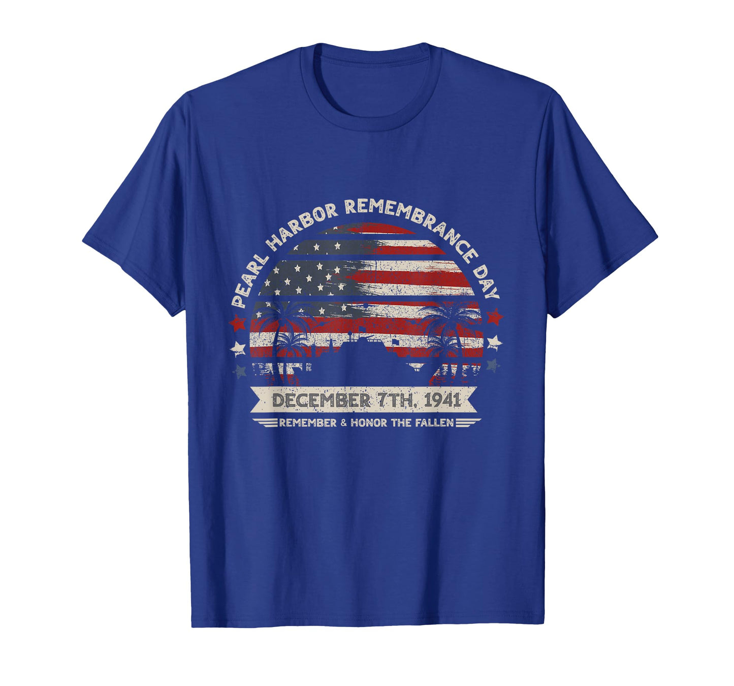 Vintage Hawaii USA Flag Tee, Pearl Harbor Memorial Day Gift T-Shirt