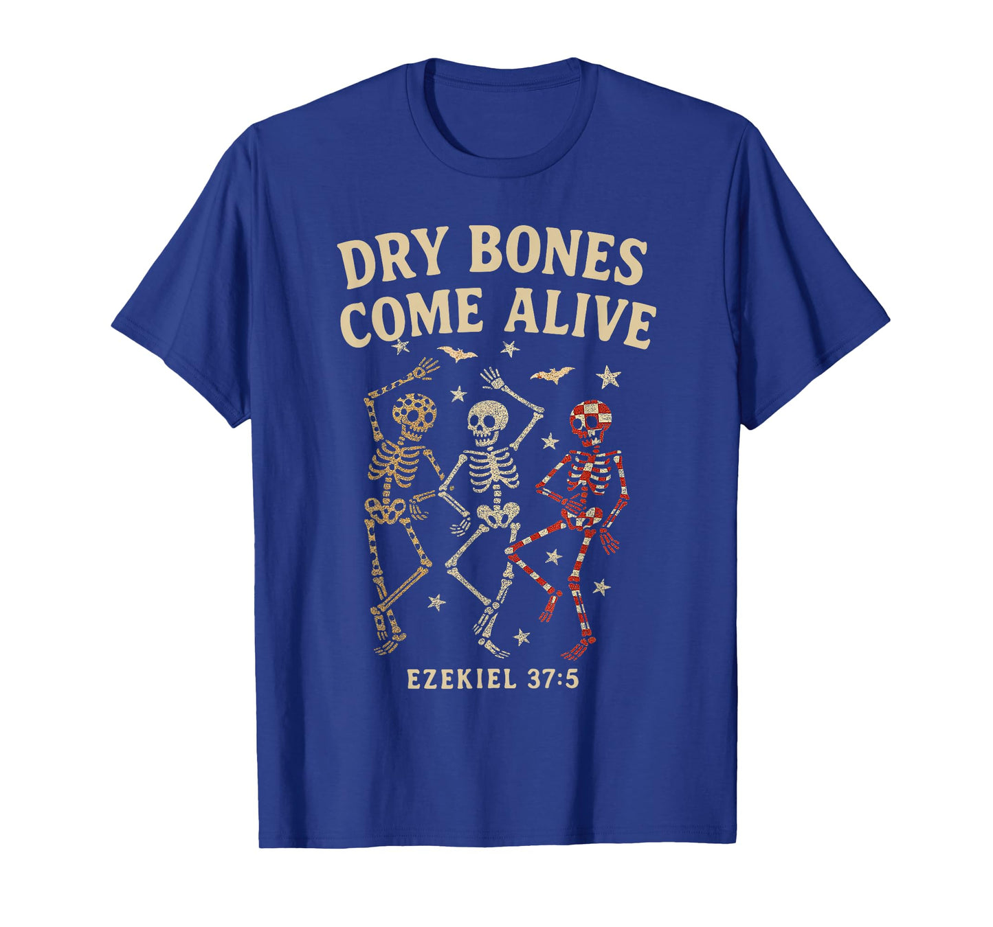 Dancing Skeleton Dry Bones Come Alive Christian Halloween T-Shirt