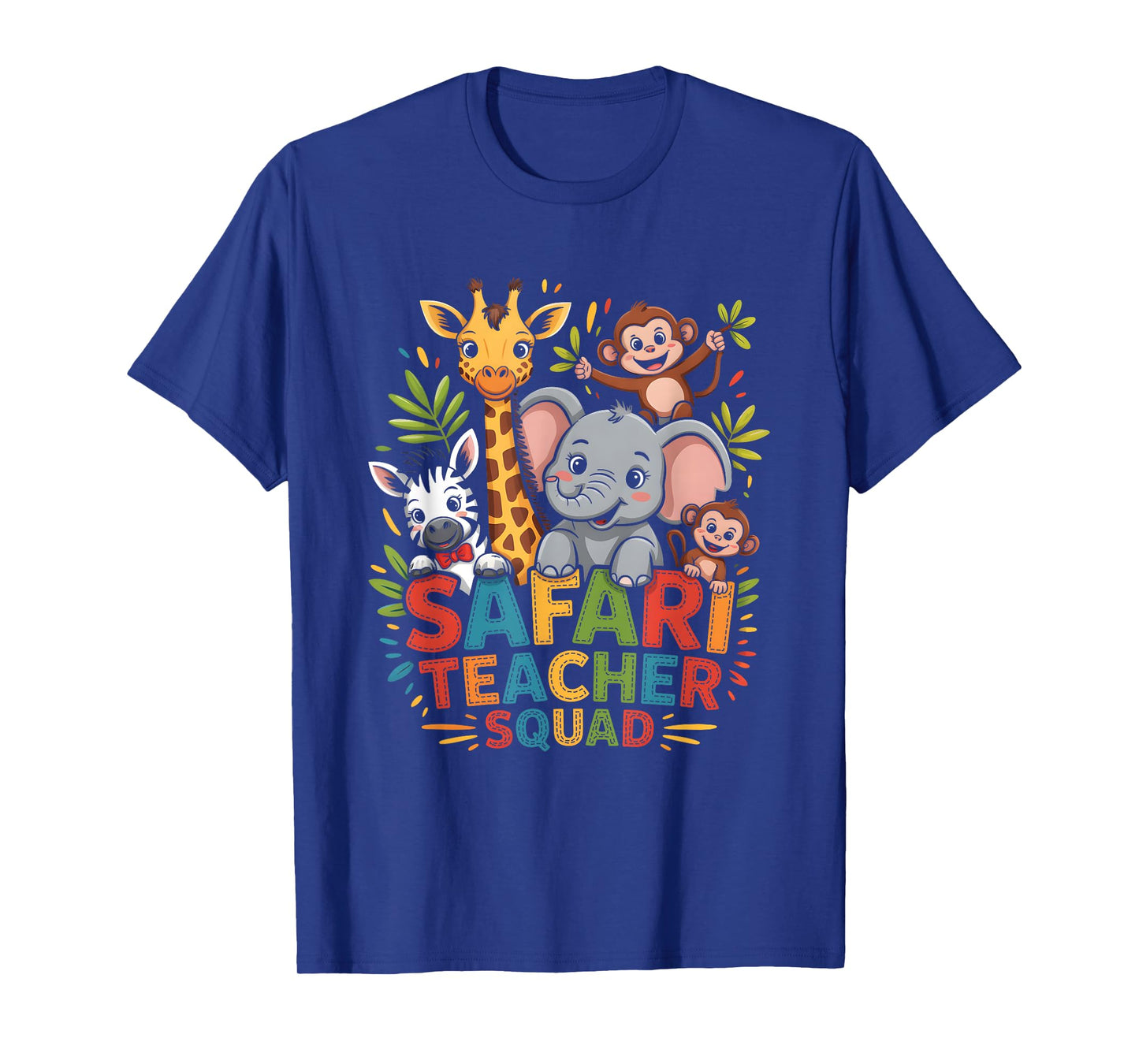 Safari Teacher Squad Guides Quietly Through Wildlife Animal T-Shirt