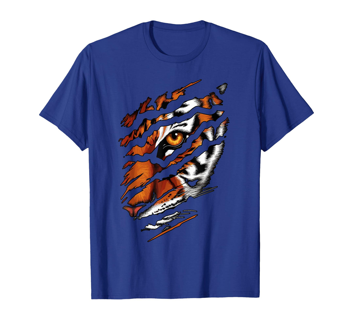 Fearless Tiger Silhouette Claw Eye Zoo Wildlife Animal T-Shirt
