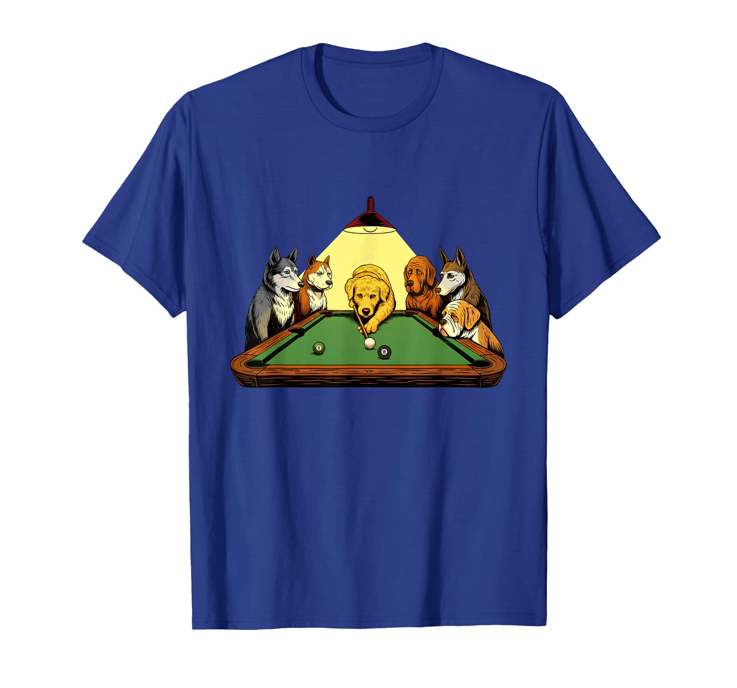 Billiard Dogs - 8 Ball Billiard Game Pool Player T-Shirt
