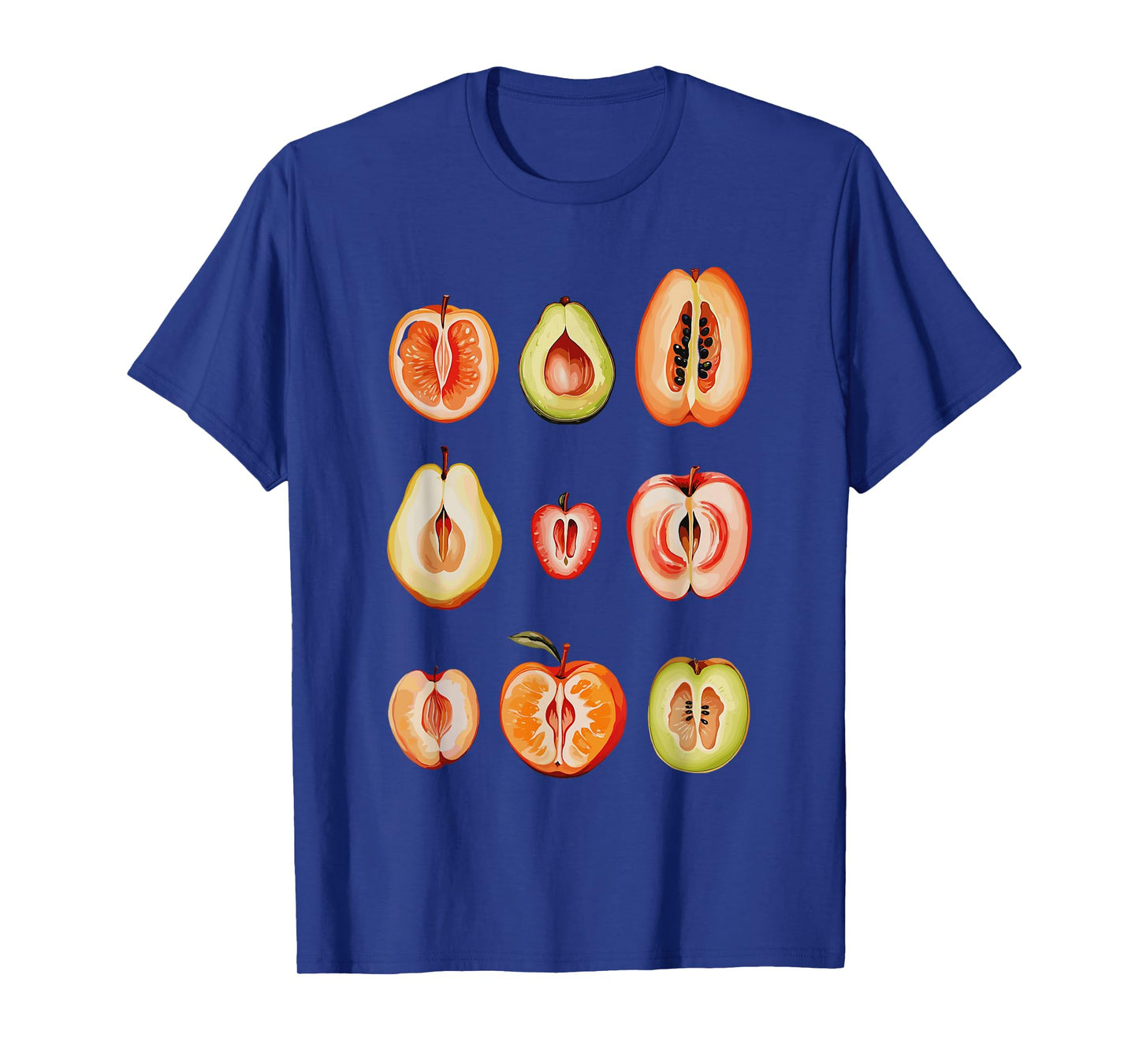 Funny Fruit Art Collection Retro Minimalist Fruit Lover T-Shirt