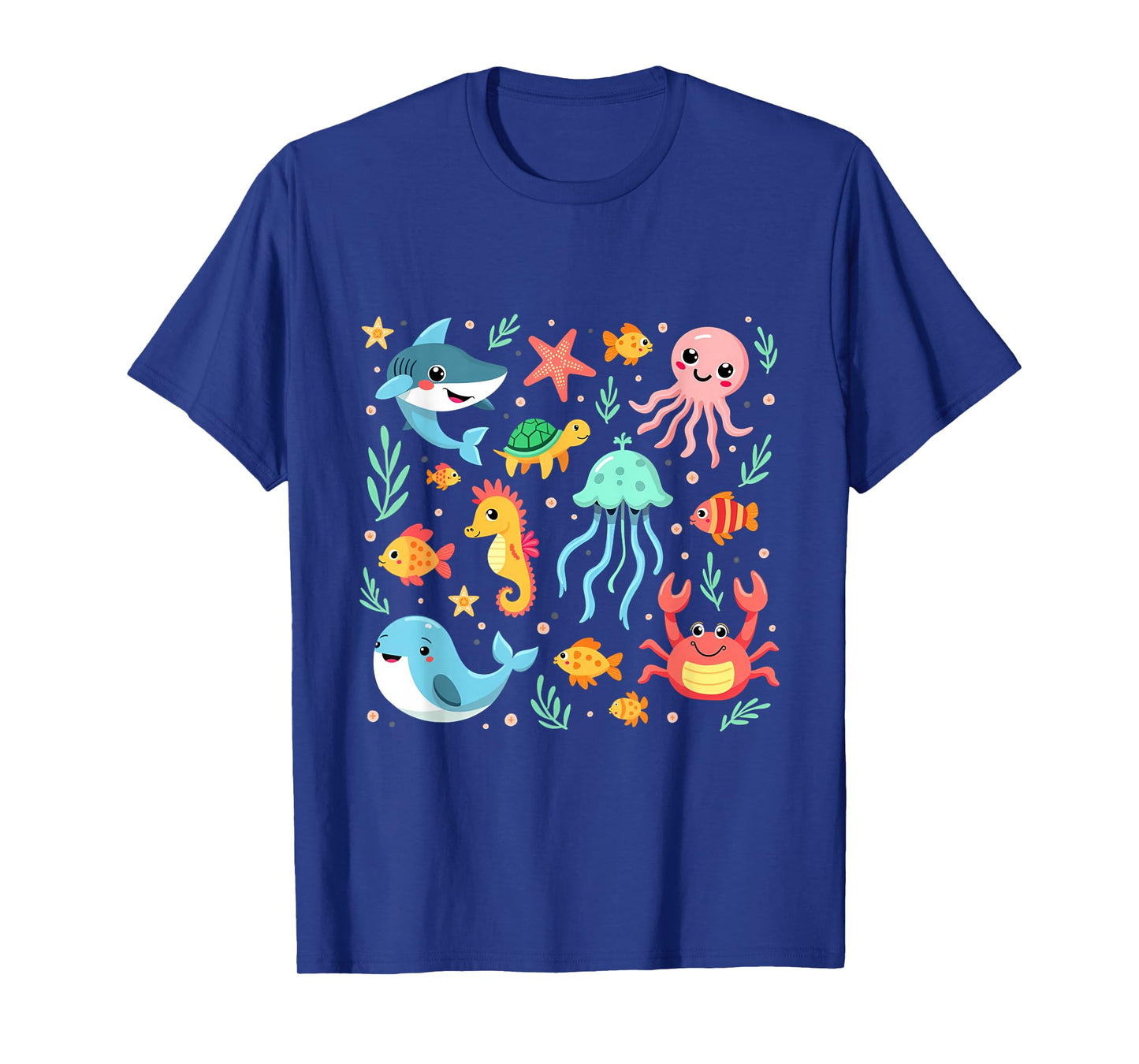Cute Sea Animals Kids Children Ocean Creatures Clownfish T-Shirt