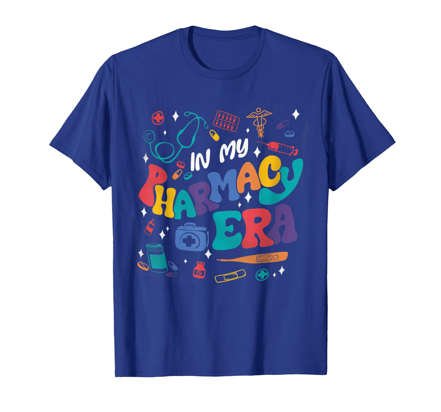 Groovy In My Pharmacy Era Pharm Tech Pharmacy Squad Grad T-Shirt