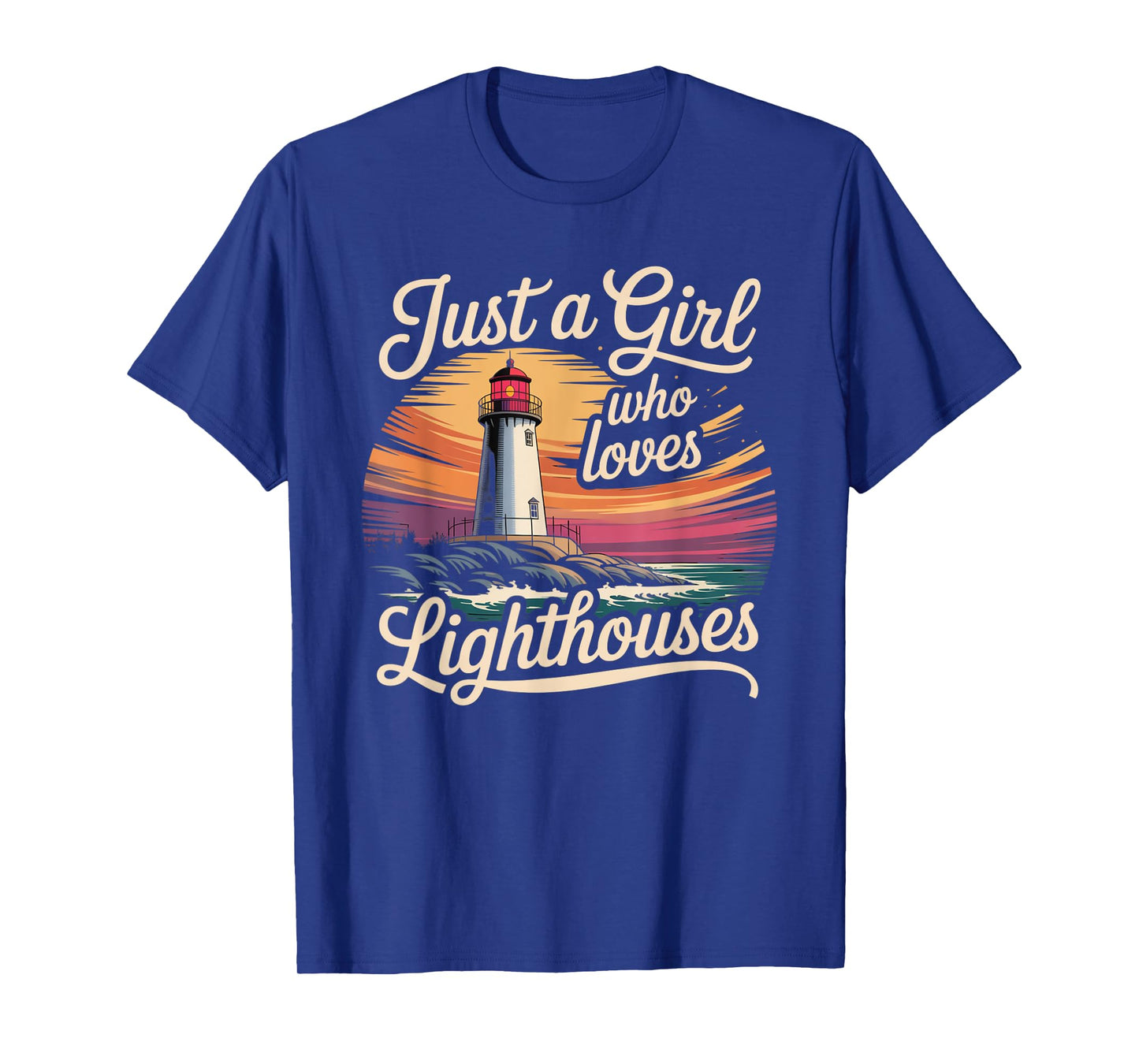 Fife Life A Girl Who Loves Lighthouses T-Shirt
