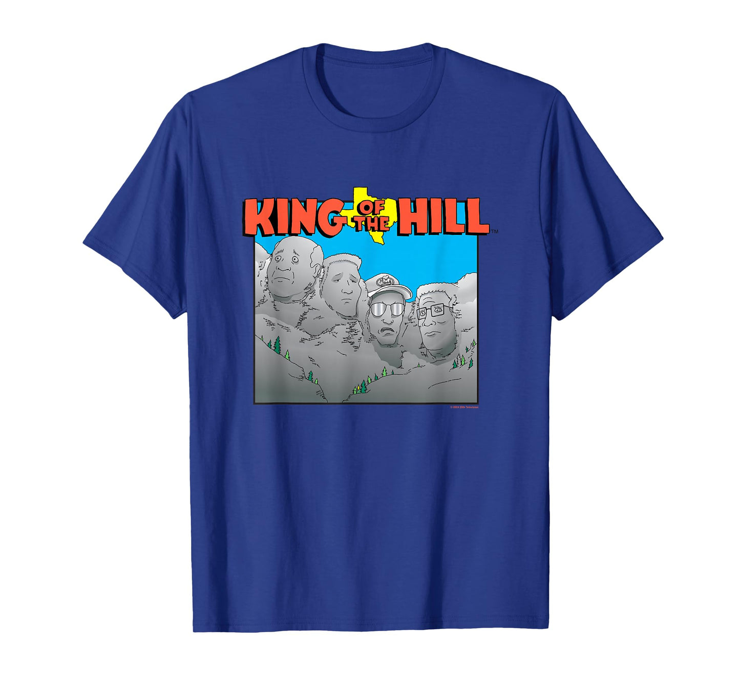 King Of The Hill Iconic Rushmore Group Shot Big Chest Logo T-Shirt