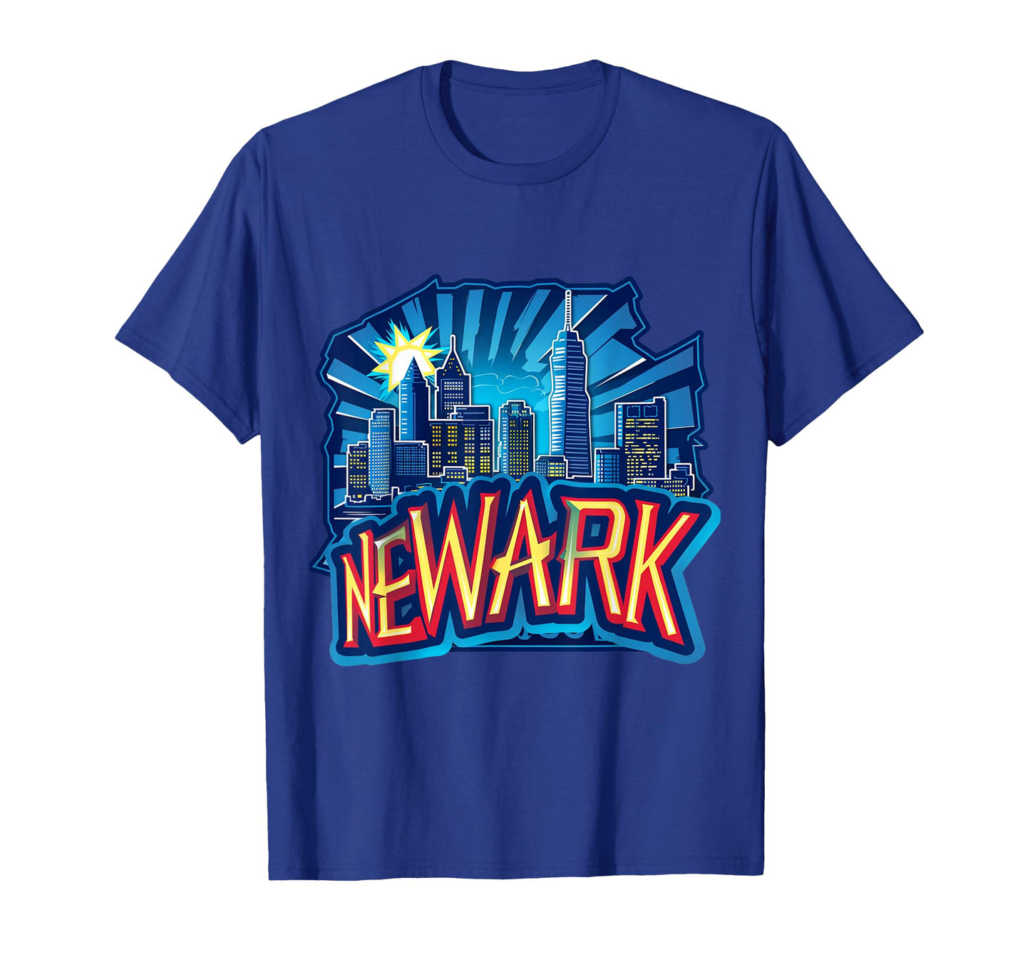 Newark New Jersey NJ Downtown Skyline City Pride Urban Vibes T-Shirt