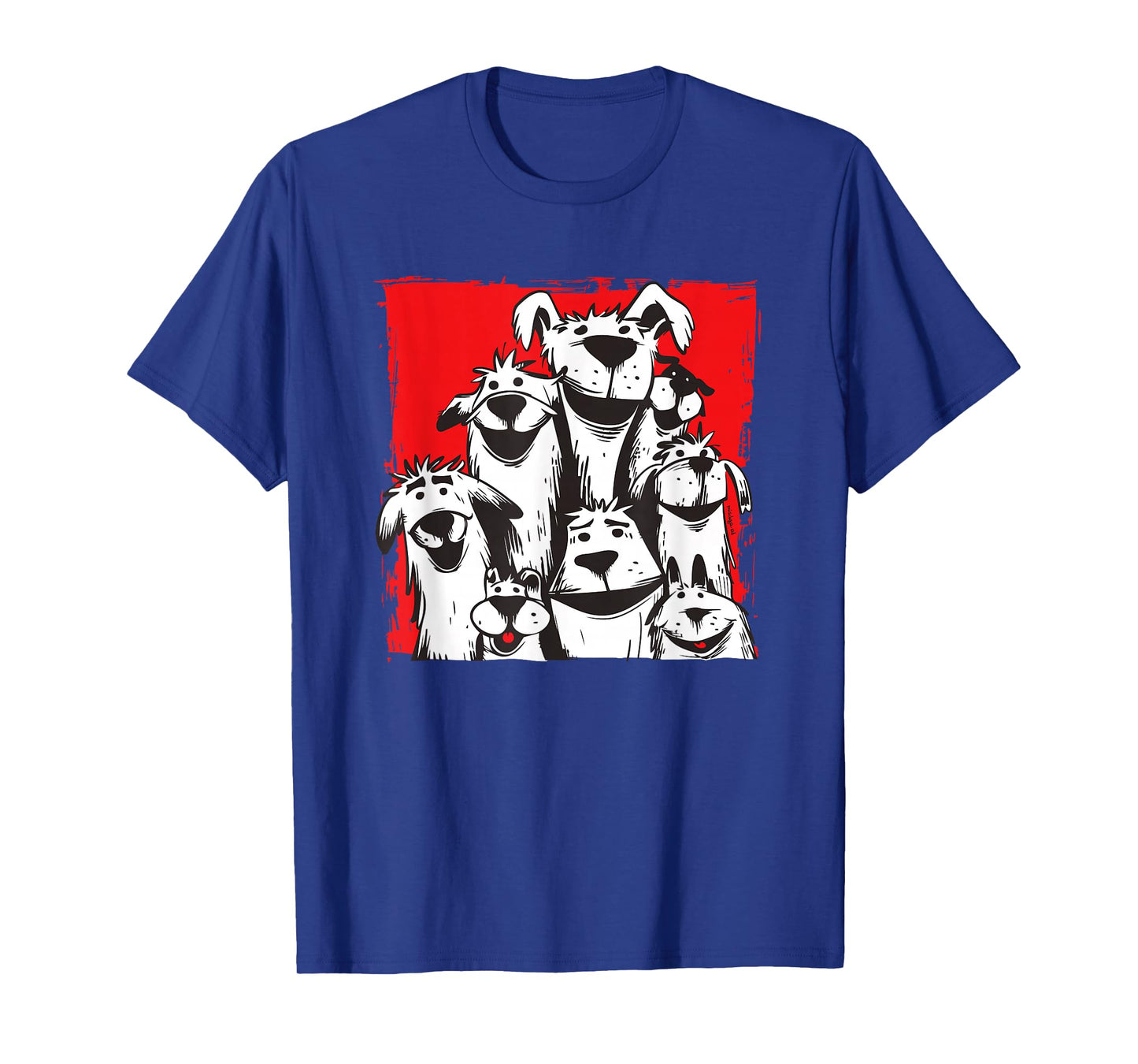 Dogs Love Happy Dog Cartoon T-Shirt