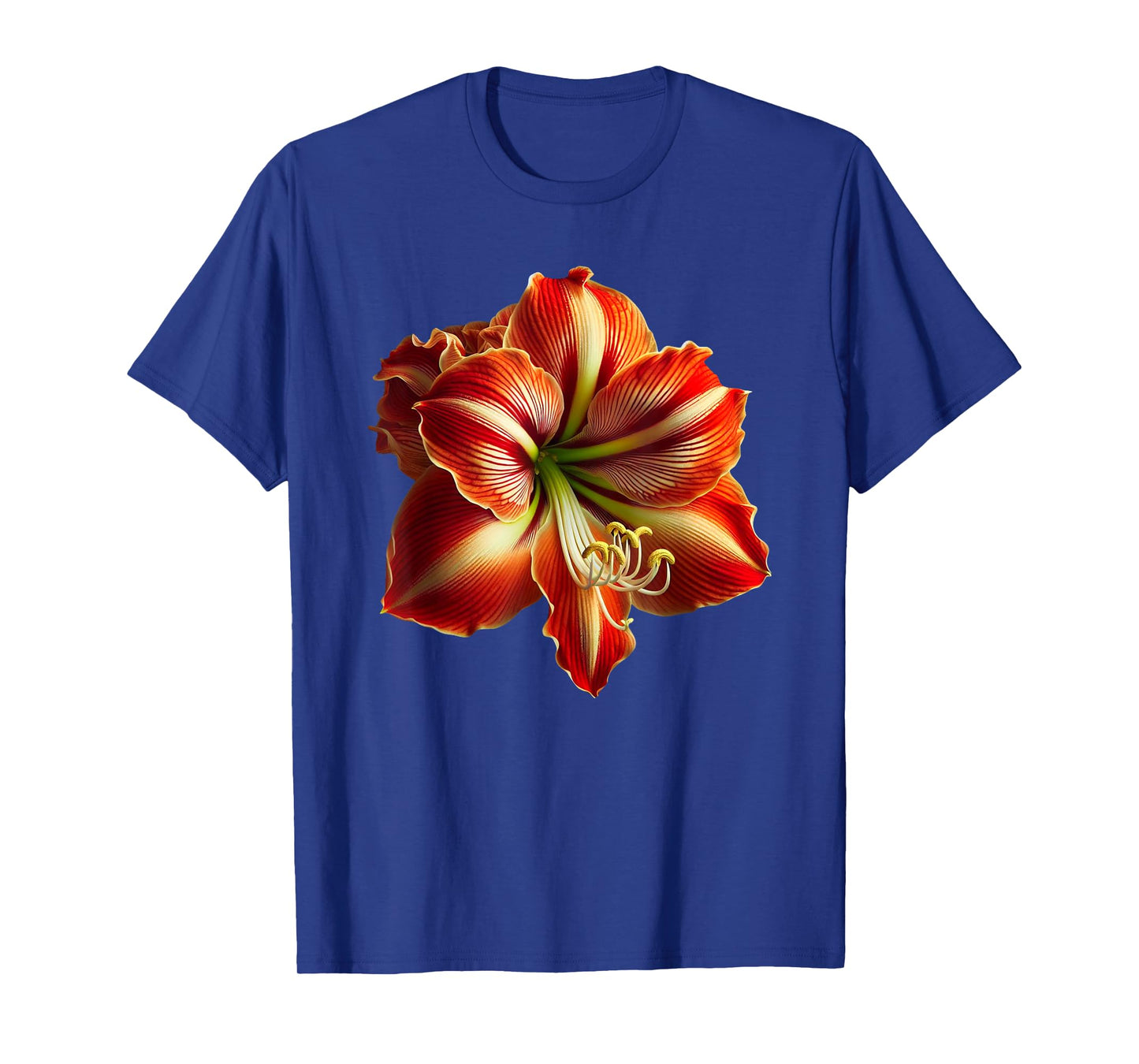 Fantastic Gorgeous Red Amaryllis Flower Shapes Mania T-Shirt