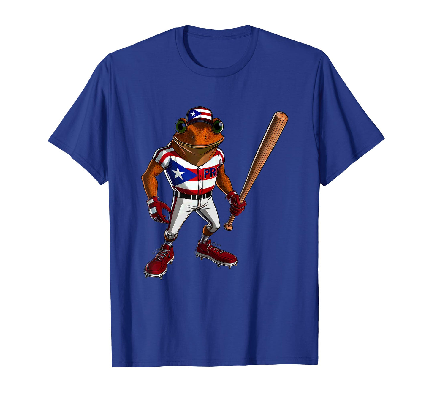 Puerto Rico Baseball Coqui Boricua Flag Bat Hat Pelota Cool T-Shirt