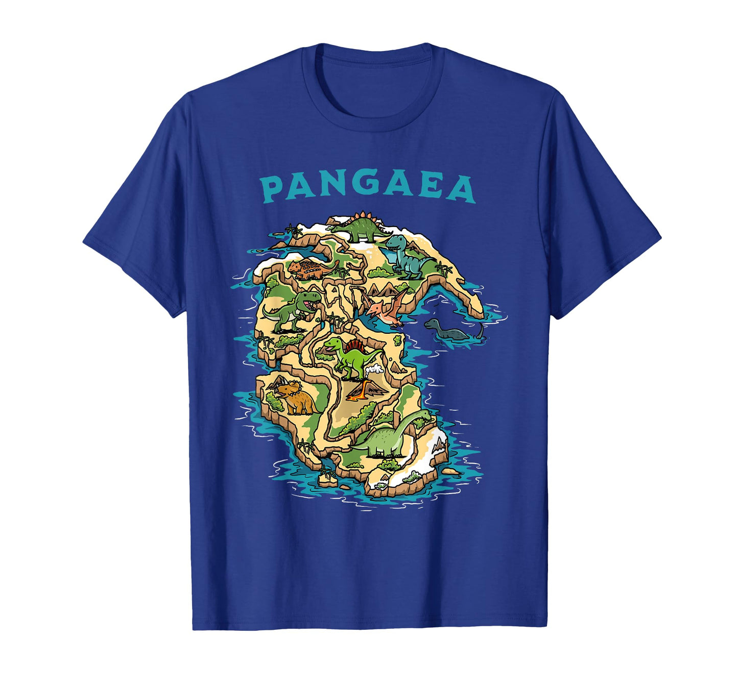 Reunite Pangaea Dinosaurs World Map Earth Funny Geology T-Shirt