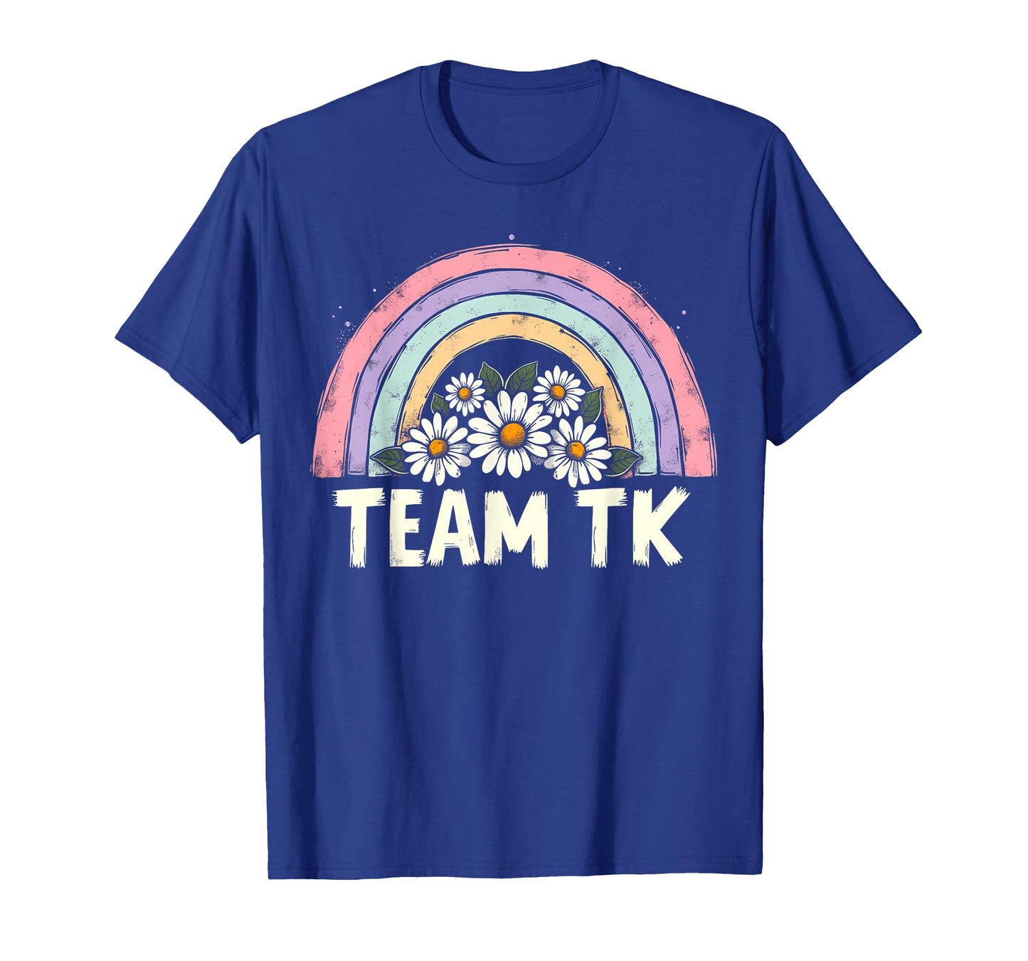 Team TK Retro Teacher Daisy Colorful - TK School Back Design T-Shirt