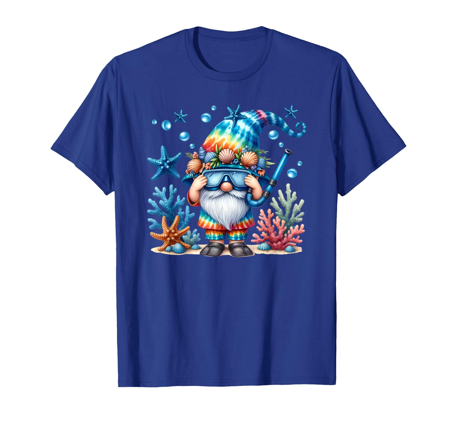 Scuba Diving Accessories Summer Gnome For Beach Vacation T-Shirt