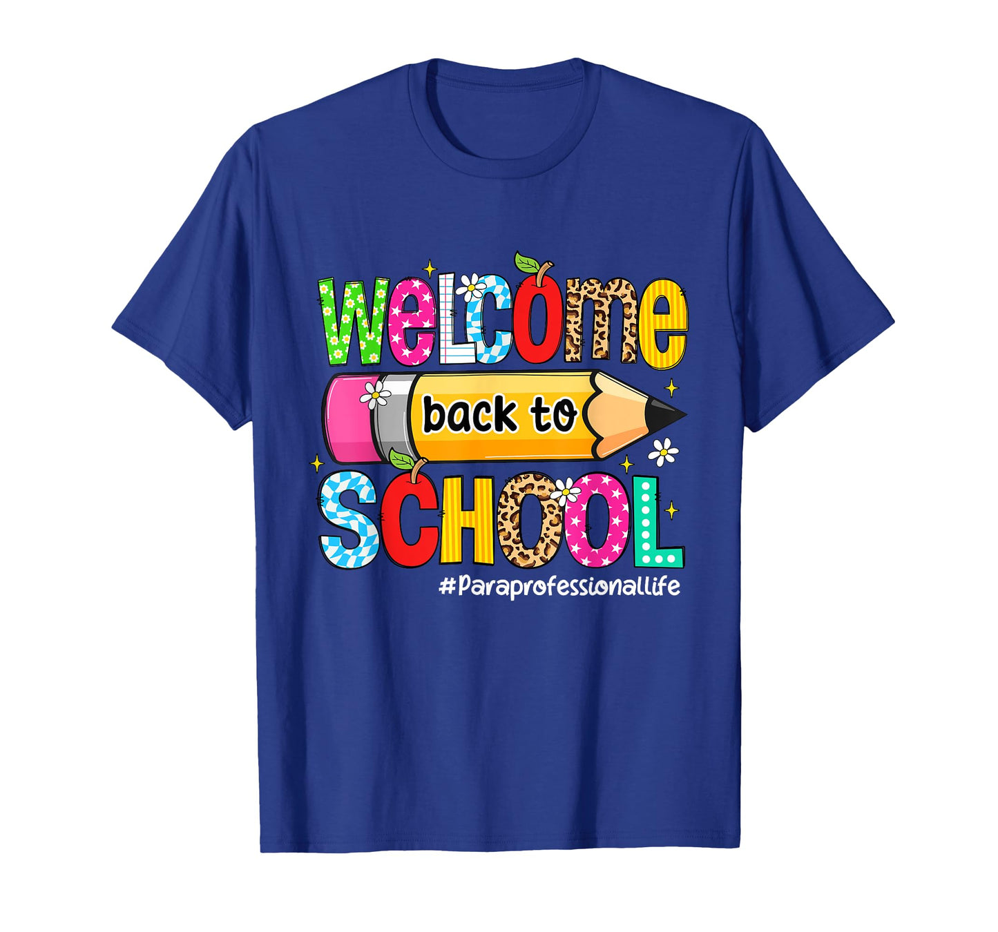 Welcome Back To School Paraprofessional Life Leopard T-Shirt