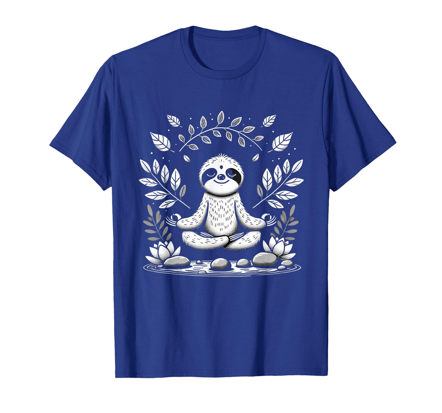 Cute Funny Sloth Meditating Meditation Peace Zen Sloth T-Shirt