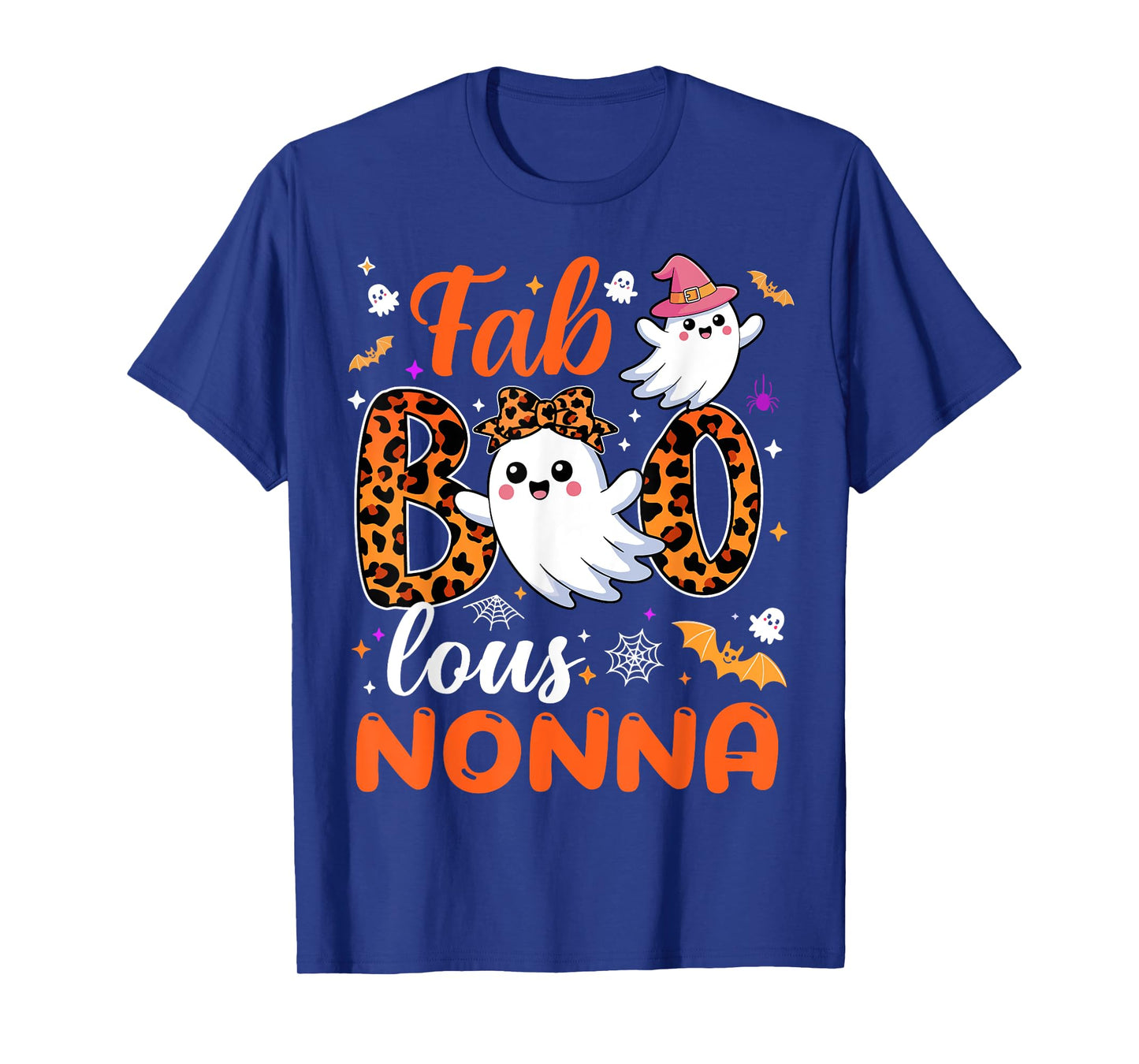 Leopard Fab Boo Lous Nonna Spooky Halloween Costume Gift T-Shirt