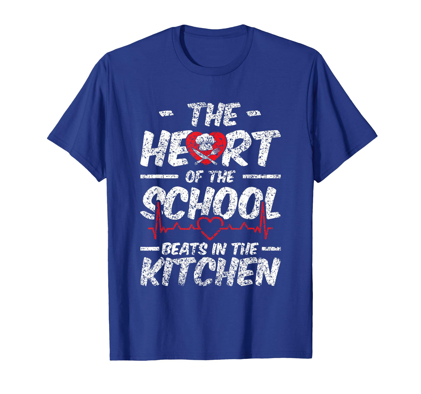 The Heart Of The School Beats In The Kitchen Lunch Lady T-Shirt