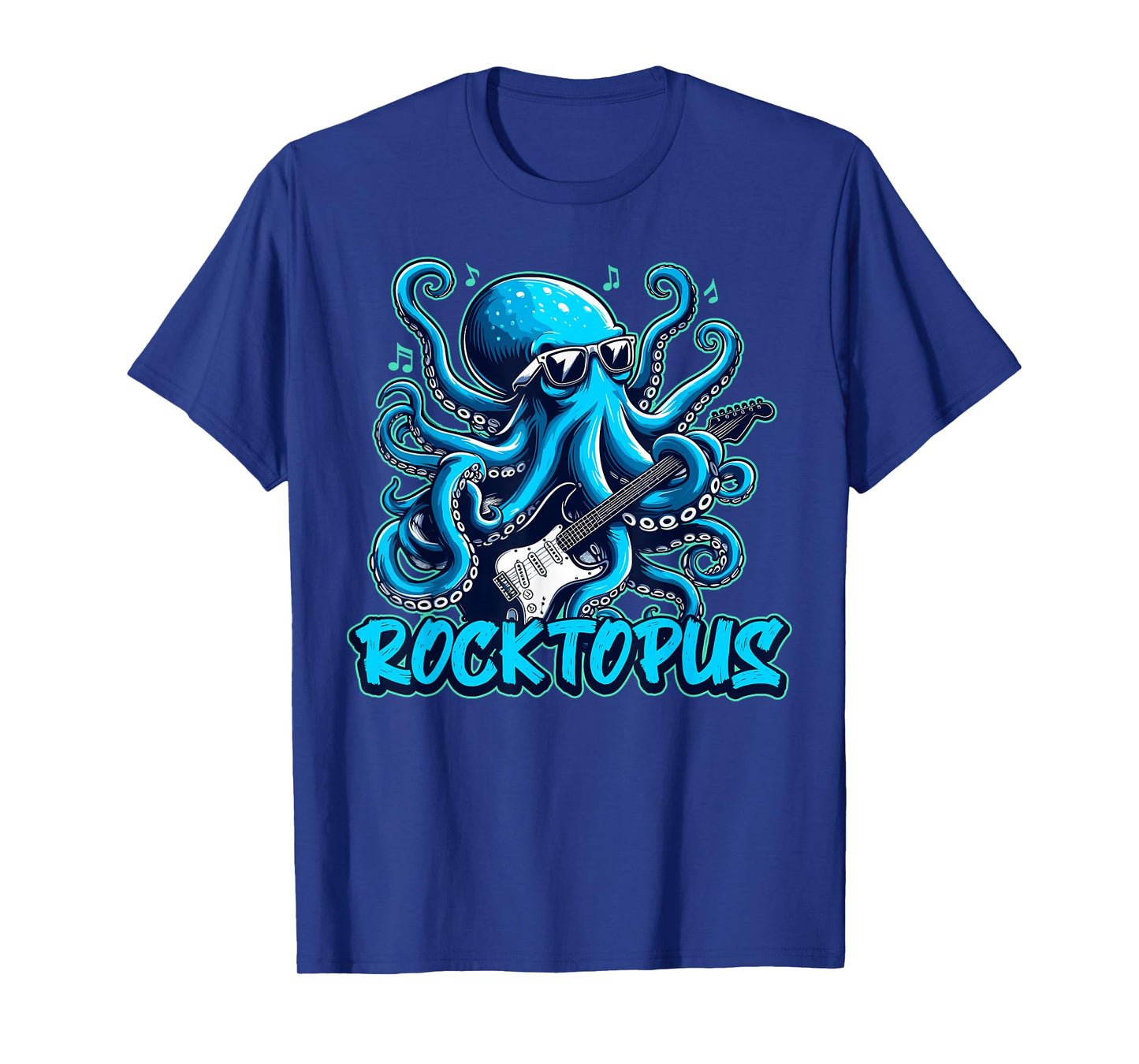 Rocktopus Cool Octopus with Guitar Music Lover T-Shirt