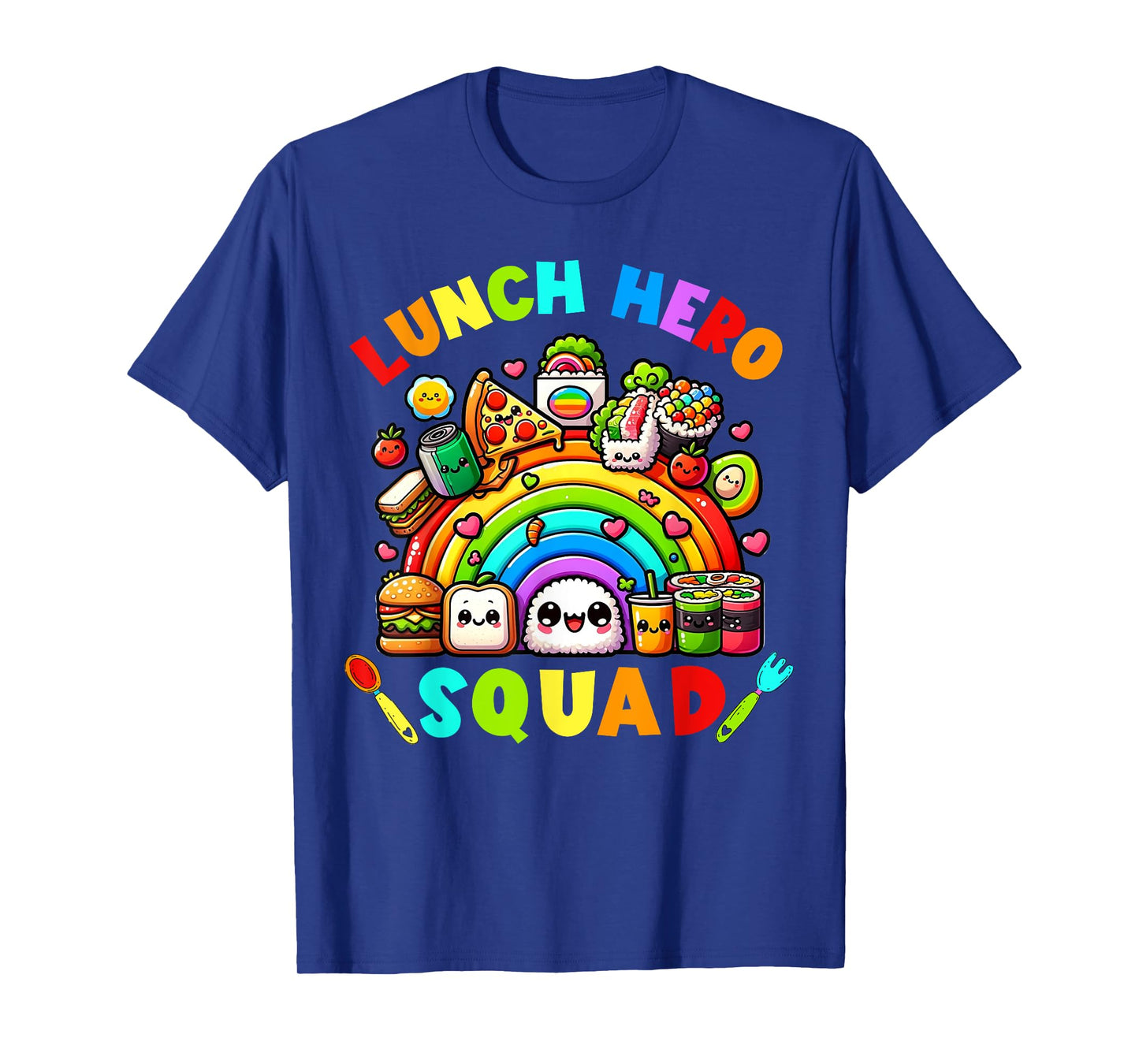 School Lunch Lady Squad a Food team Rainbow lunch hero squad T-Shirt