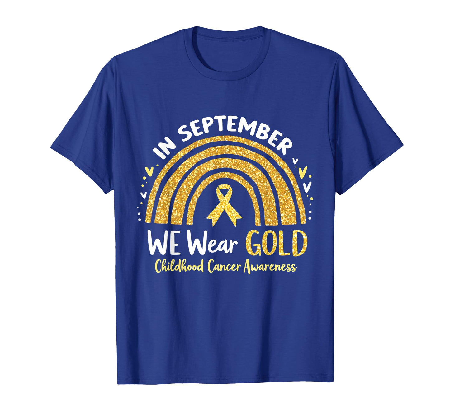 in September We Wear Yellow Childhood Cancer Awareness T-Shirt
