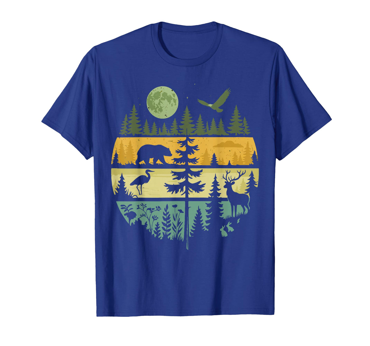 Forest Retro Nature Wildlife Outdoor T-Shirt