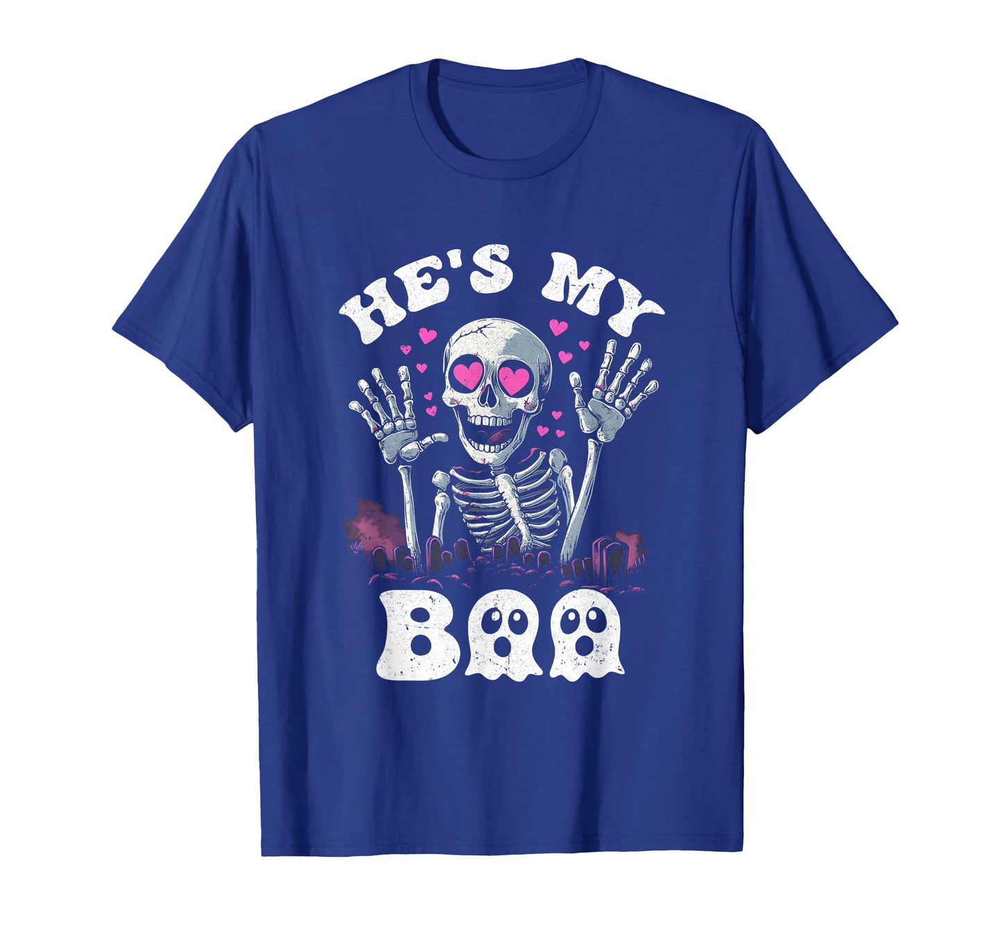 He's My Boo Matching Halloween Costume Couples She's My Boo T-Shirt