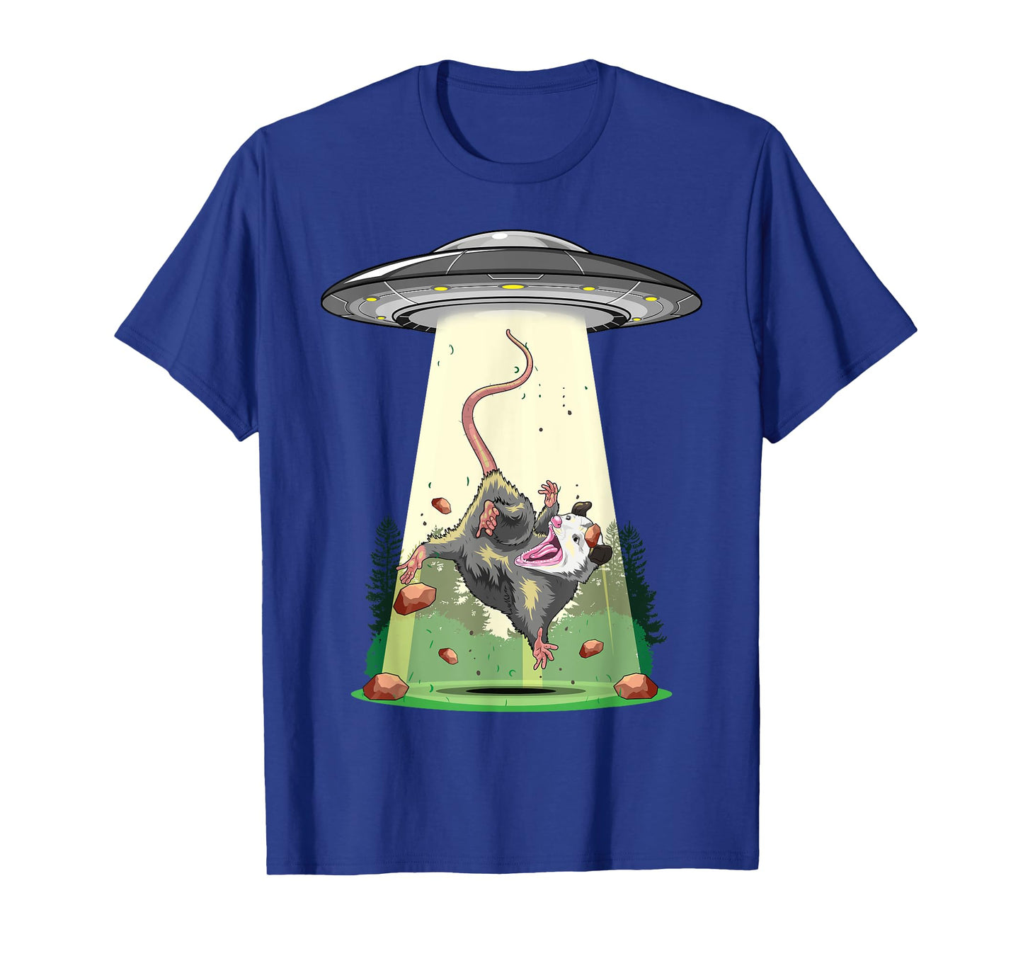 Alien Abduction Shirt Opossum UFO Flying Saucer Conspiracy T-Shirt