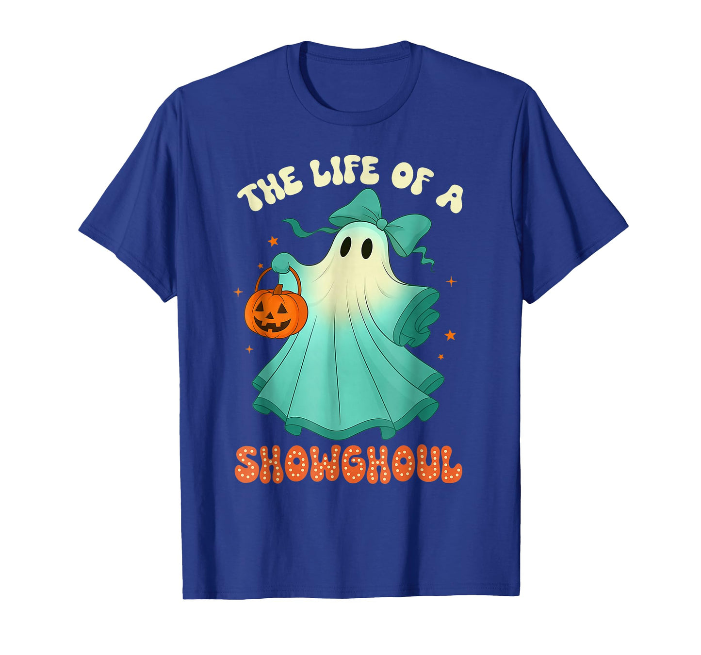 The Life of A Showghoul Retro Halloween Spooky Girls T-Shirt