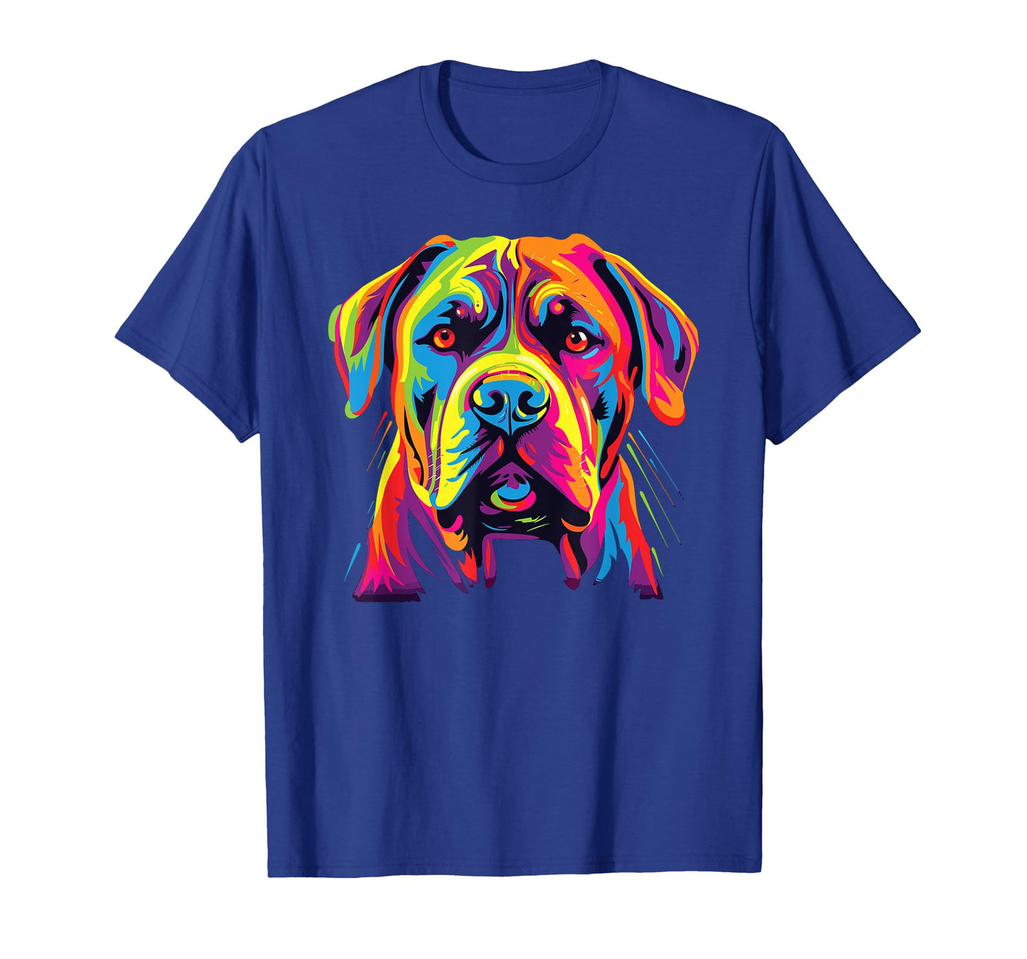 Watercolor Colorful Boerboel Dog Men Women Kids T-Shirt