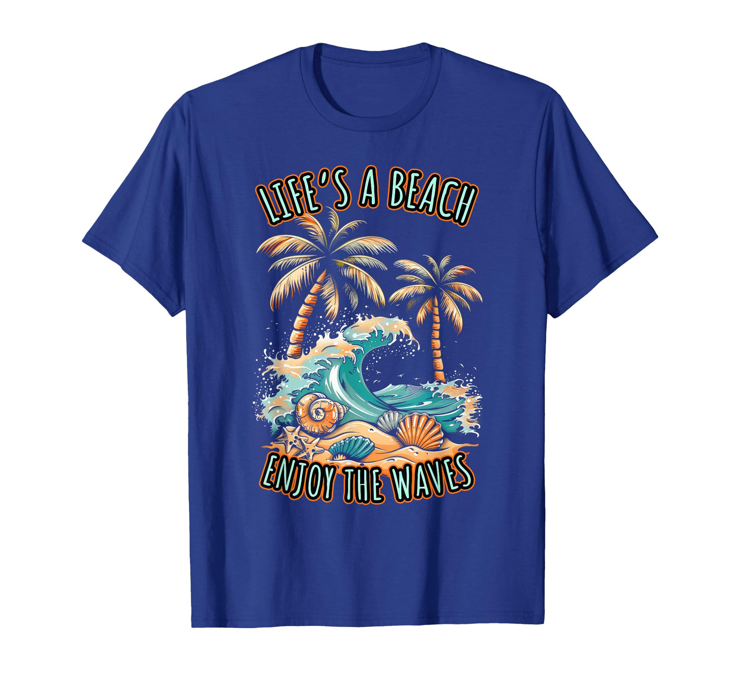 Lifeยดs a Beach Summer Vacation Tropical Beach Design T-Shirt