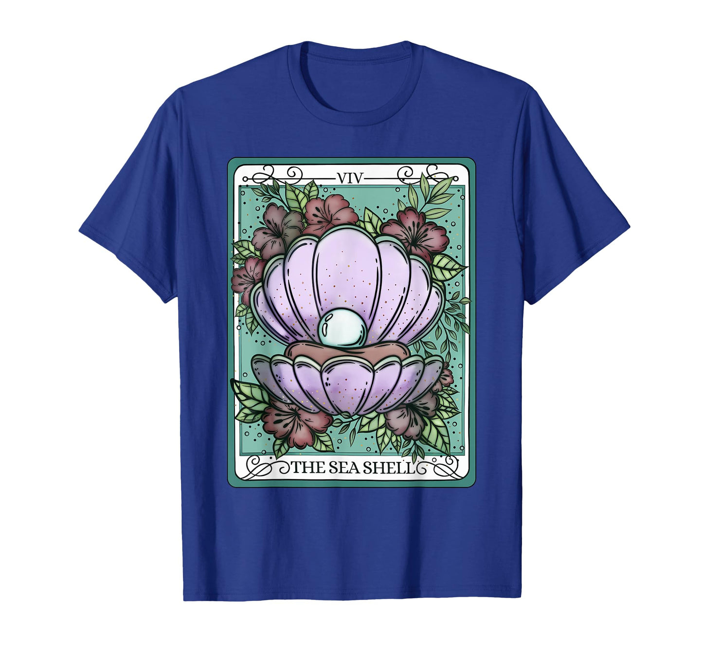 The Sea Shell Tarot Card Ocean Life Beach Women Kids Girls T-Shirt