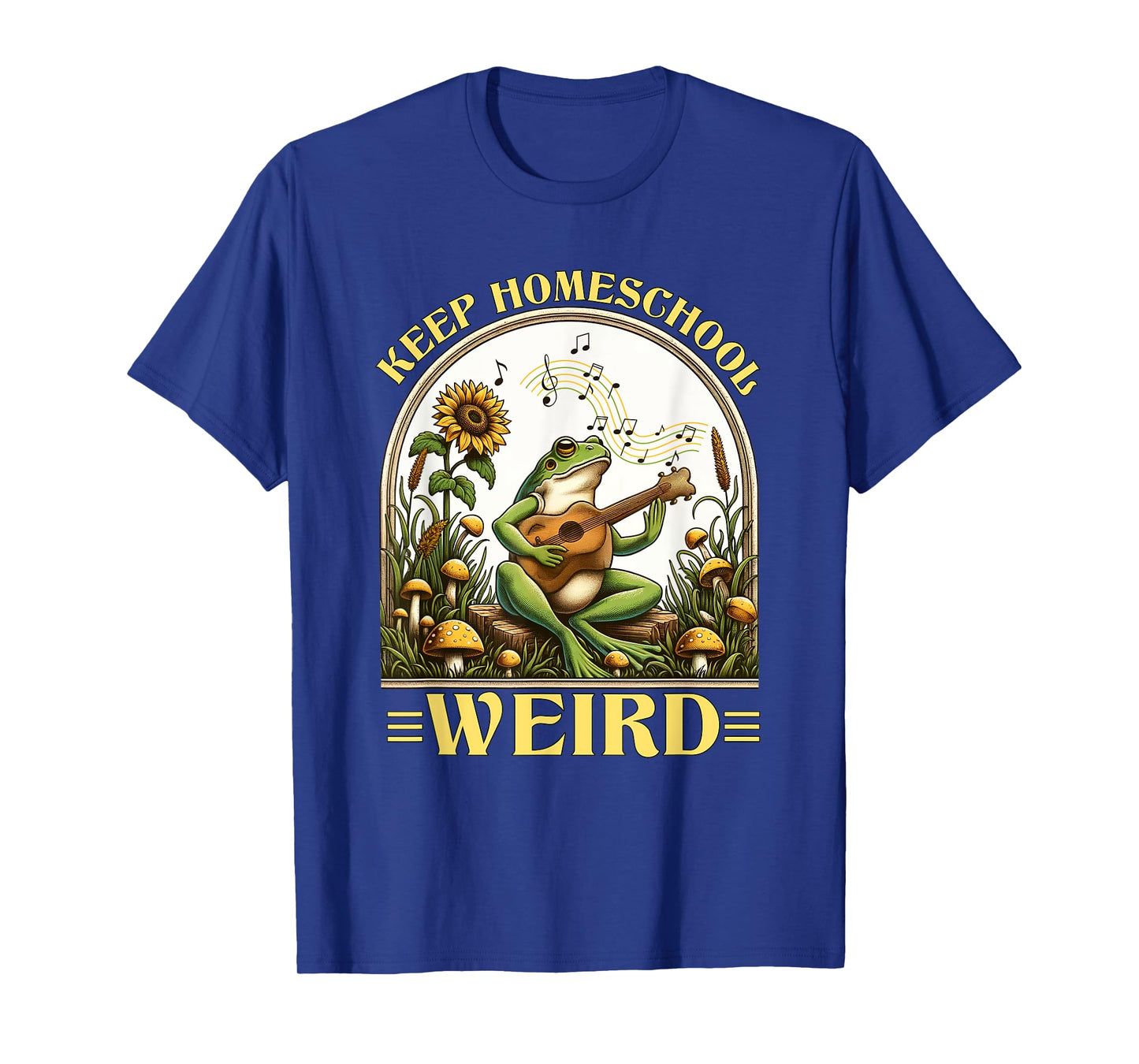 Funny Homeschool Teaching Keep Homeschool Weird Frog Kids T-Shirt