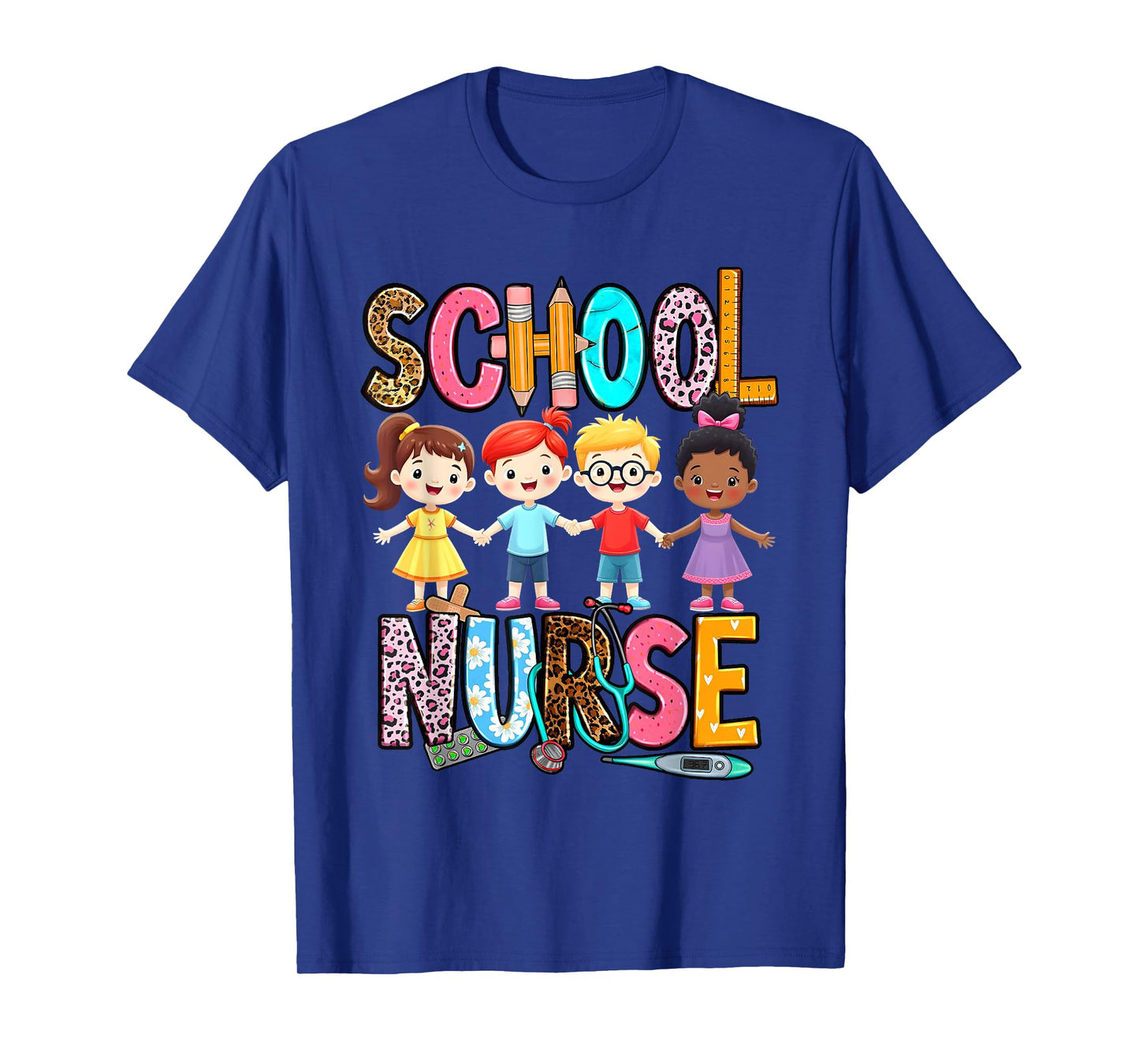 School Nurse Stethoscope Back To School Men Women T-Shirt