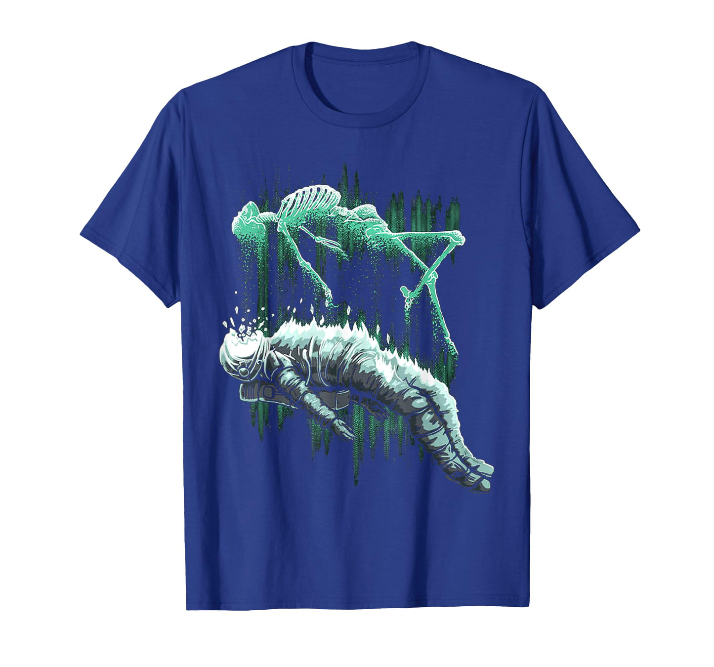 Astral Departure Glow-in-the-Dark Vintage Astronaut T-Shirt