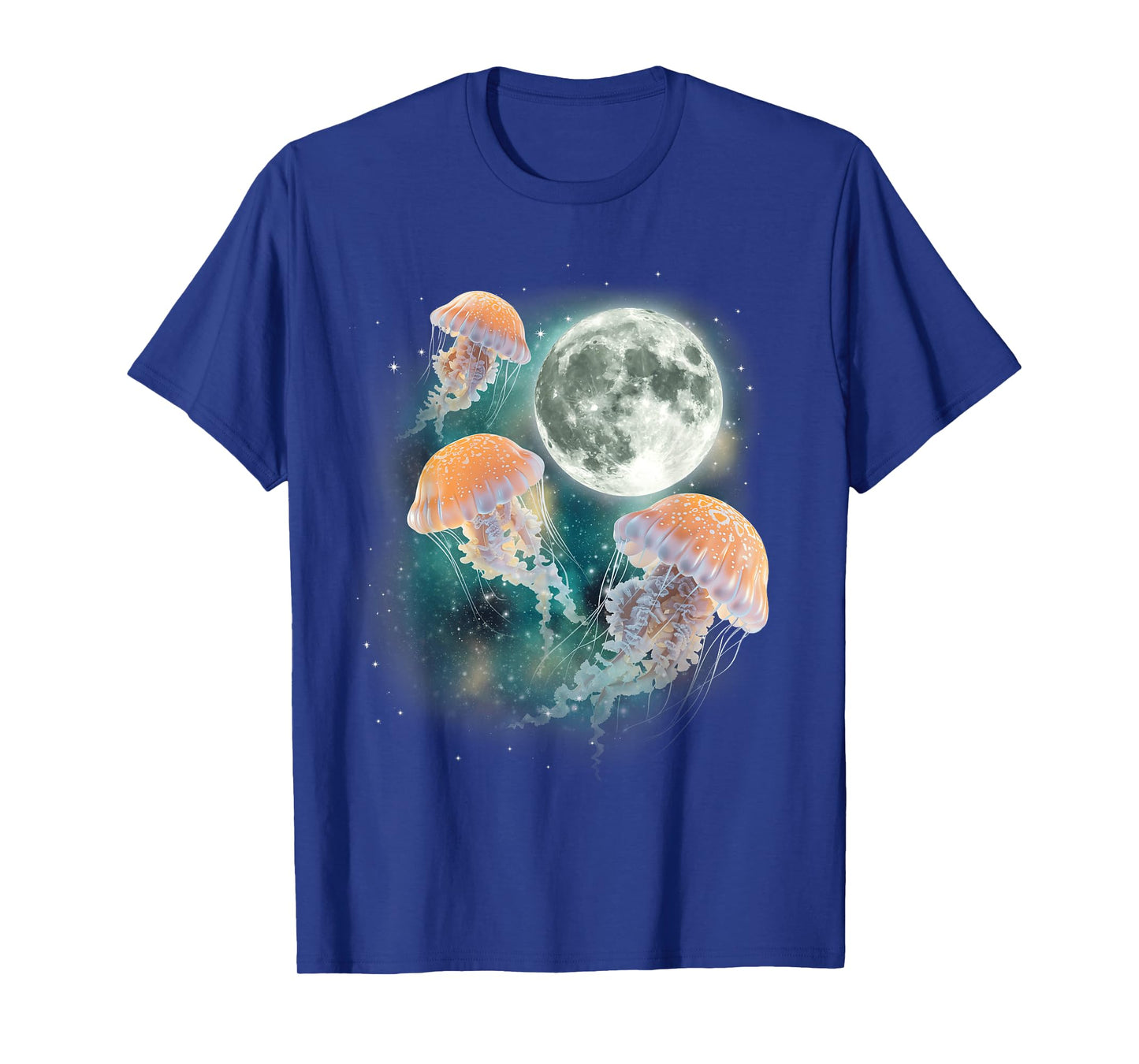 Three Jellyfish Moon | Underwater Ocean Life Parody Meme T-Shirt