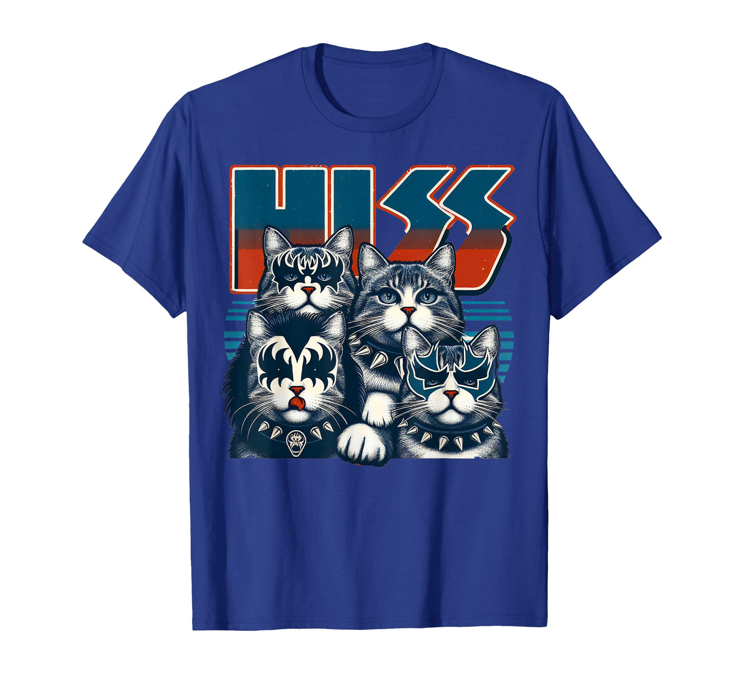 Cute Hiss Cats Rock Kittens Kitty Rocking Music Cat Lovers T-Shirt for Men Women Kids
