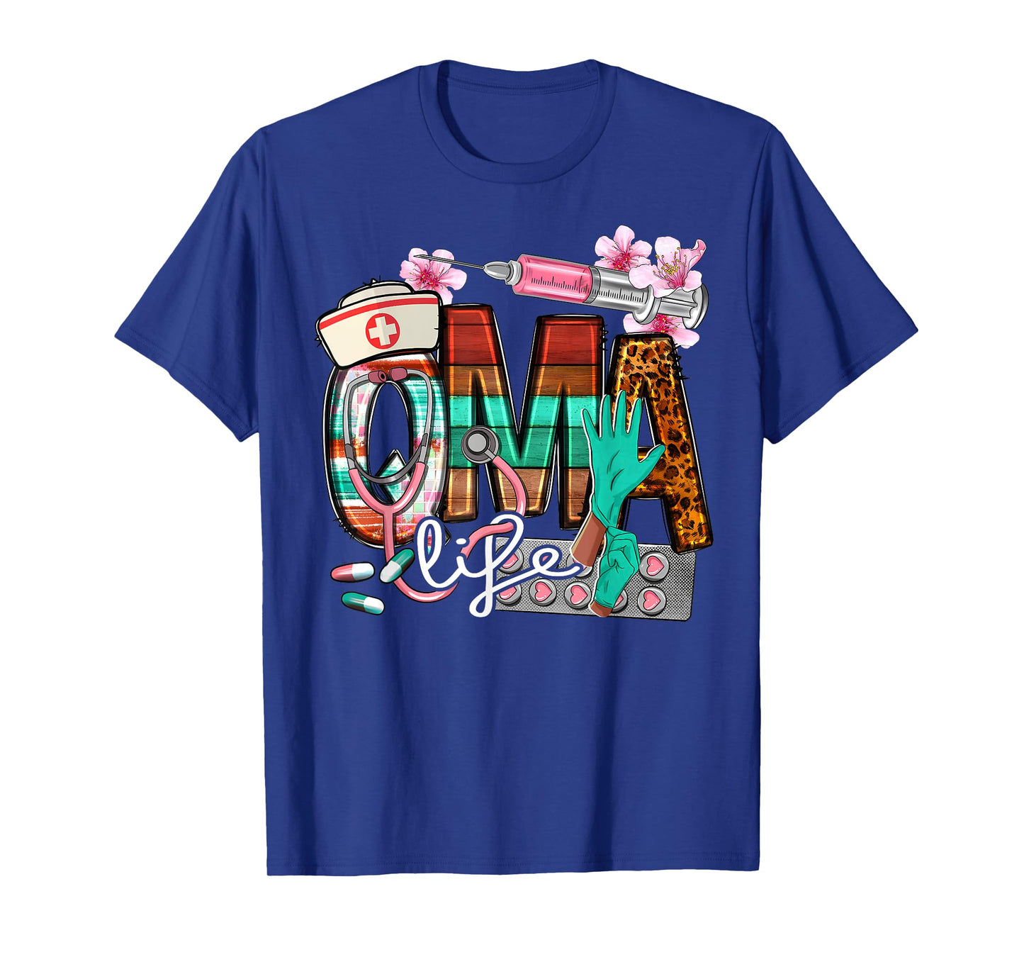 Qma Life Leopard Funny Qualified Medication Aide Nurse Day T-Shirt